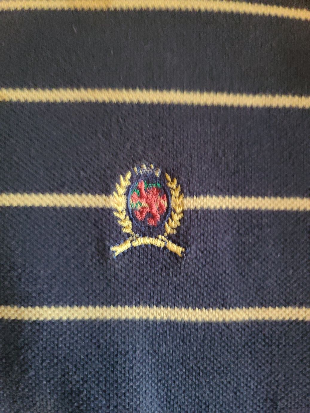 Tommy Hilfiger Vintage Tommy Hilfiger Heritage Crest Striped Polo - Navy Size US M / EU 48-50 / 2 - 4 Thumbnail