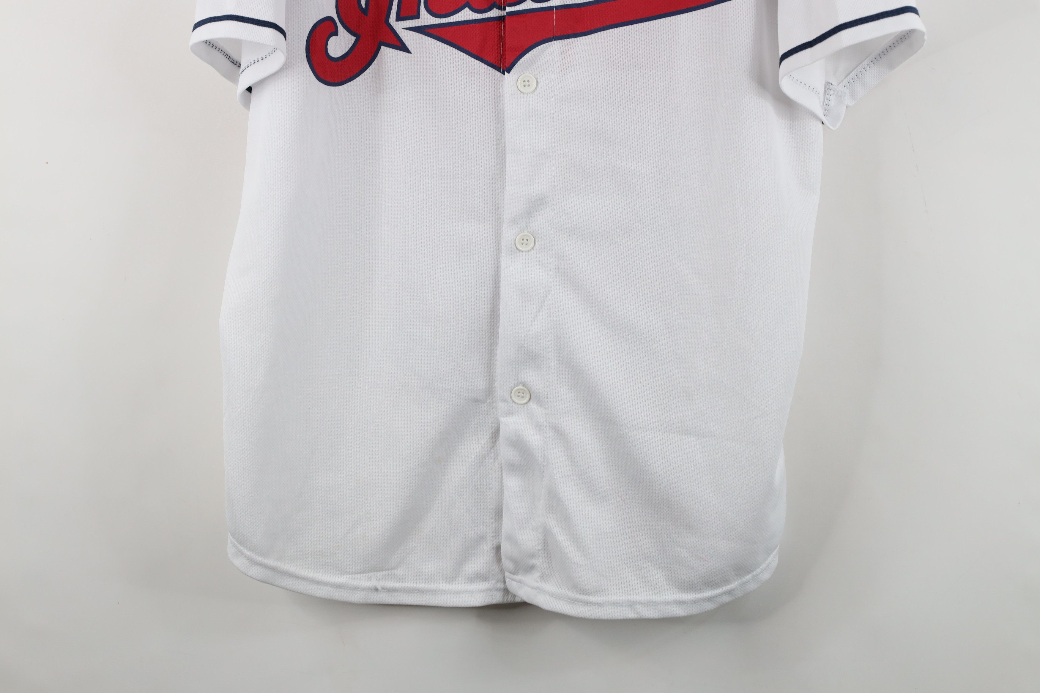 Vintage Y2K Yan Gomes Cleveland Indians Baseball Jersey White #10 Size US XL / EU 56 / 4 - 3 Thumbnail