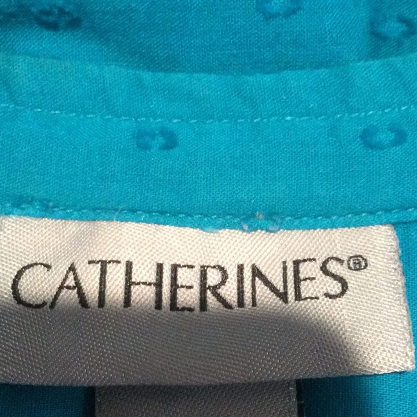 Other Catherines Turquoise Pleated Tunic Top SZ 4X 30/32W Size 4XL / US 24-26 - 10 Thumbnail
