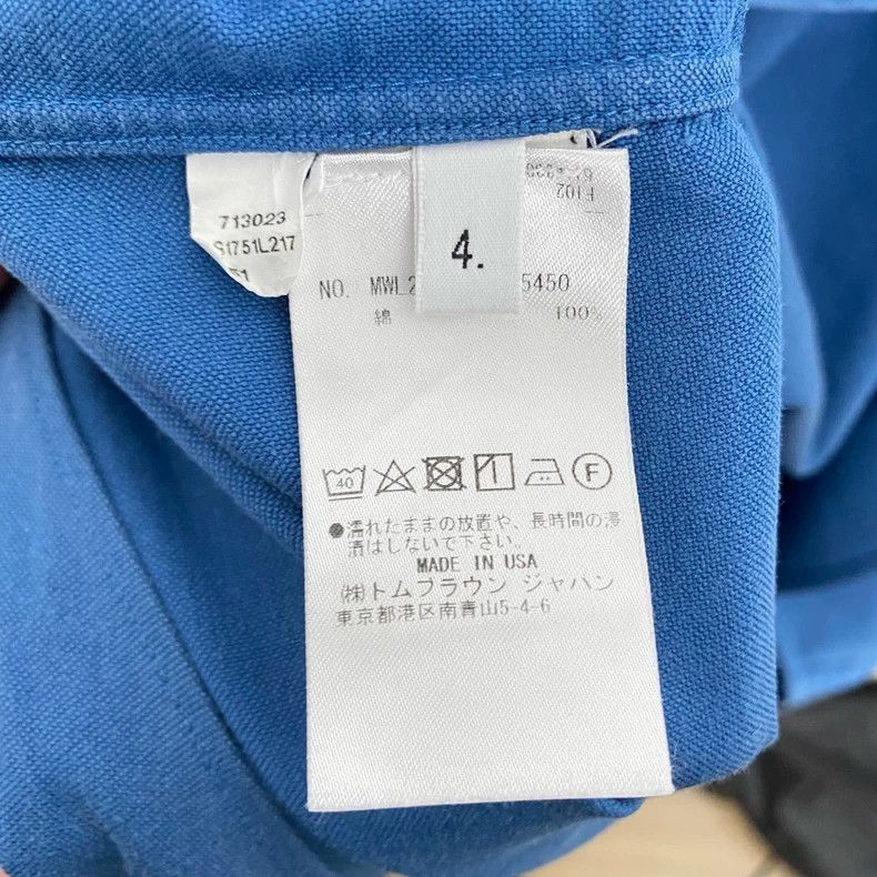 Thom Browne Thom Browne Blue four-striped shirt 2503-Nextarrow Size US XL / EU 56 / 4 - 5 Thumbnail
