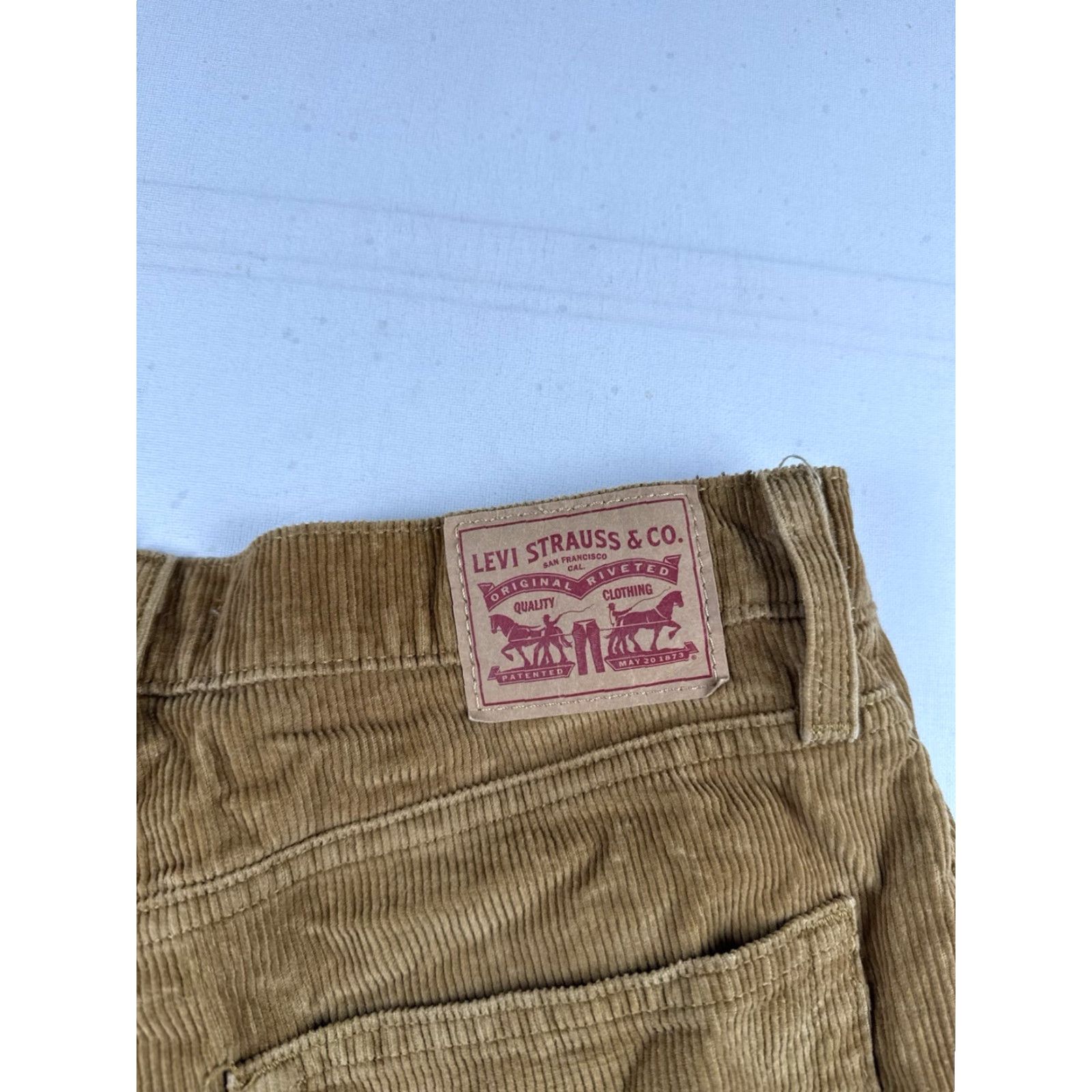 Levi's Levi's Women's 94 Baggy Dark Tan Corduroy Pants - Size 30x32 Size 30" / US 8 / IT 44 - 2 Thumbnail