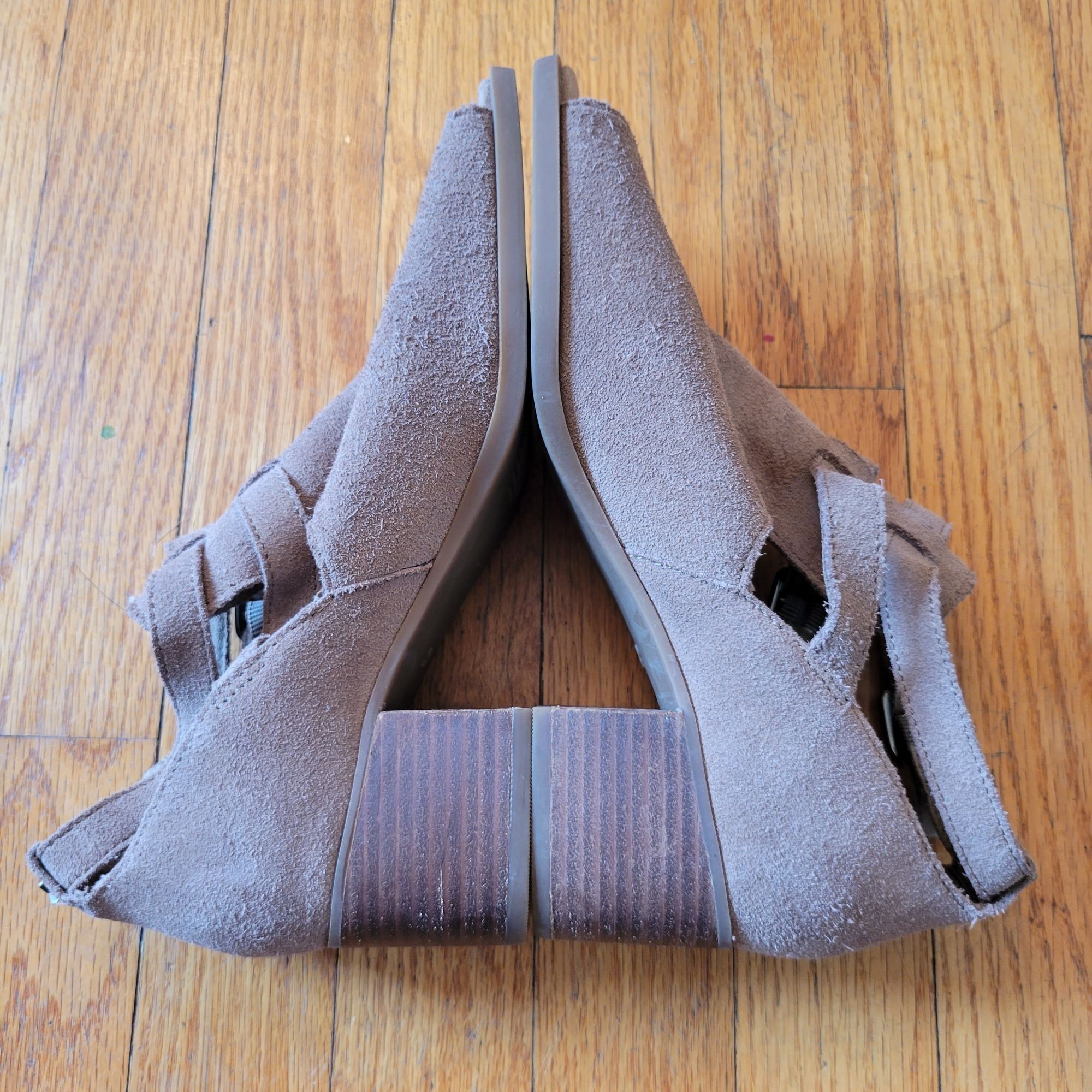 Ugg Koolaburra UGG Open Toe Suede Booties Buckle Strap 6.5 Heele Size US 6.5 / IT 36.5 - 5 Thumbnail
