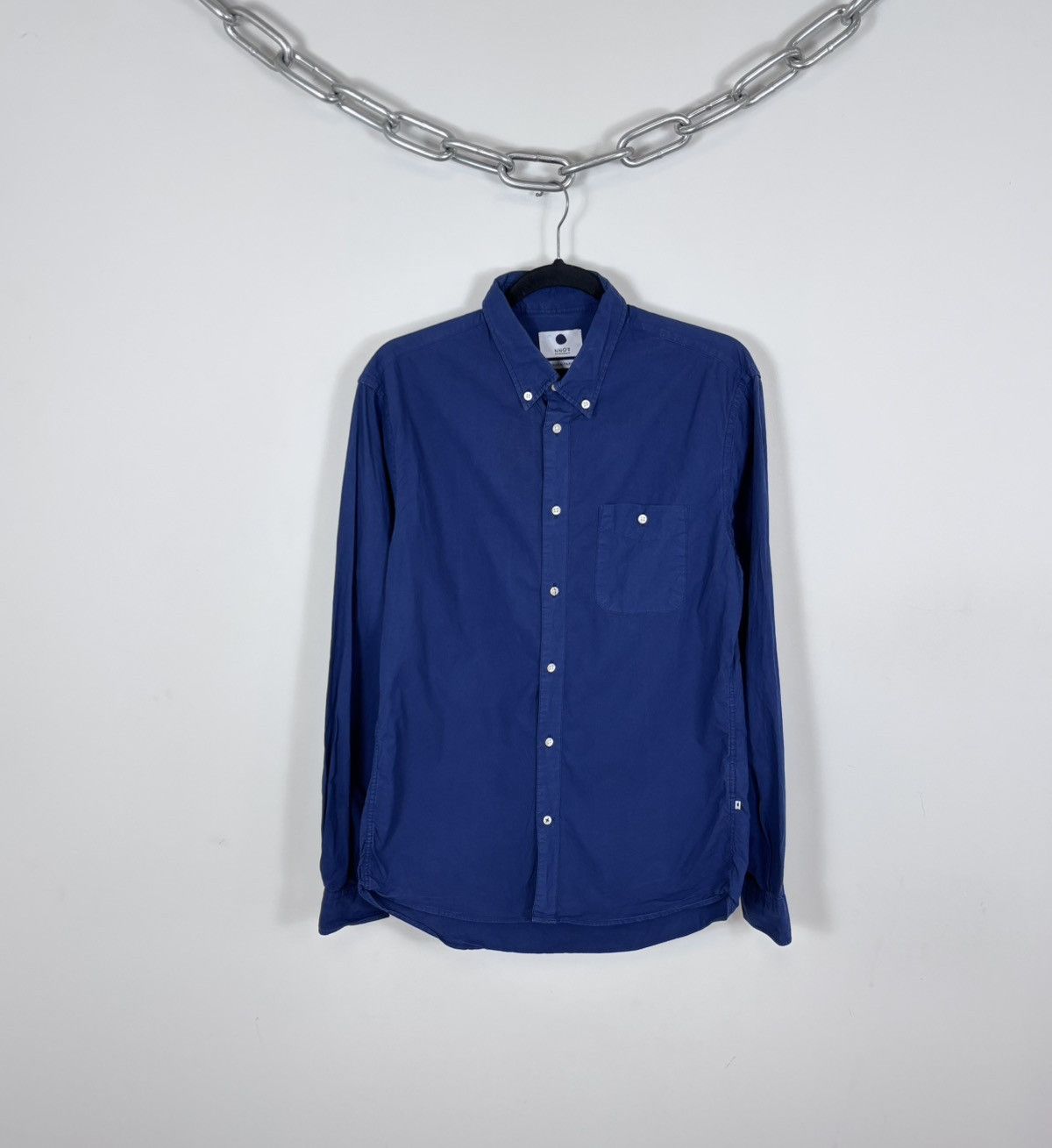 NN07 NN07 No Nationality New Derek Men’s Blue Long Sleeve Shirt Size US M / EU 48-50 / 2 - 1 Thumbnail