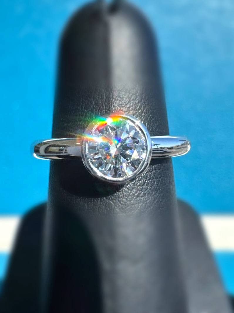 Tiffany & Co. Tiffany Co. 0.83ct Platinum Round Diamond Engagement Ring Size ONE SIZE - 1 Thumbnail