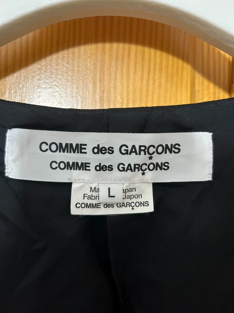Comme Des Garcons Suit Wool Square Neck Sleeveless Waistco