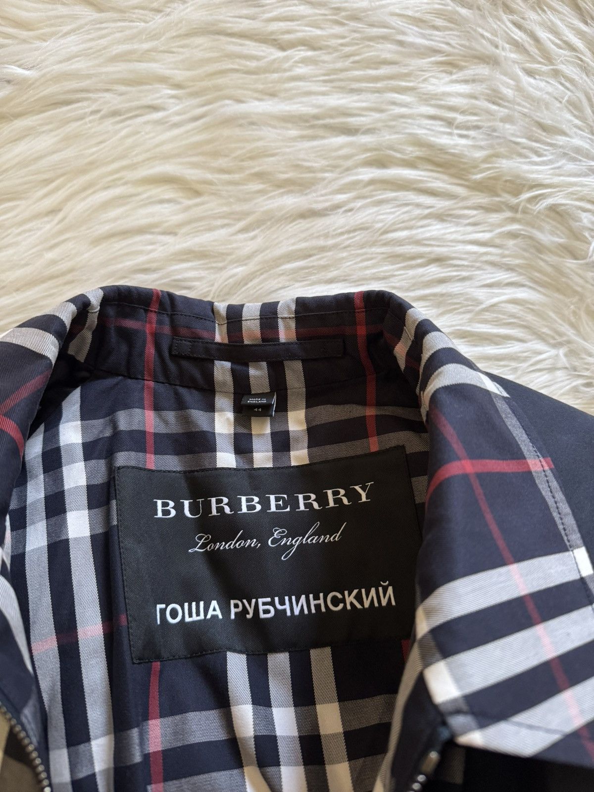 Burberry × Gosha Rubchinskiy Gosha Rubchinskiy x Burberry Trench Coat Navy Blue 44 Size US S / EU 44-46 / 1 - 8 Thumbnail