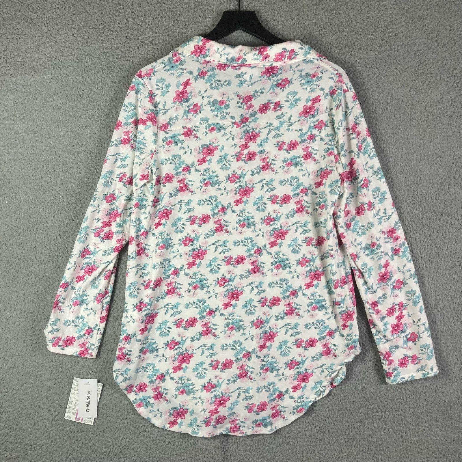 Other Lularoe Pajama Shirt Top Womens Button Medium Floral NWT New Size M / US 6-8 / IT 42-44 - 5 Thumbnail
