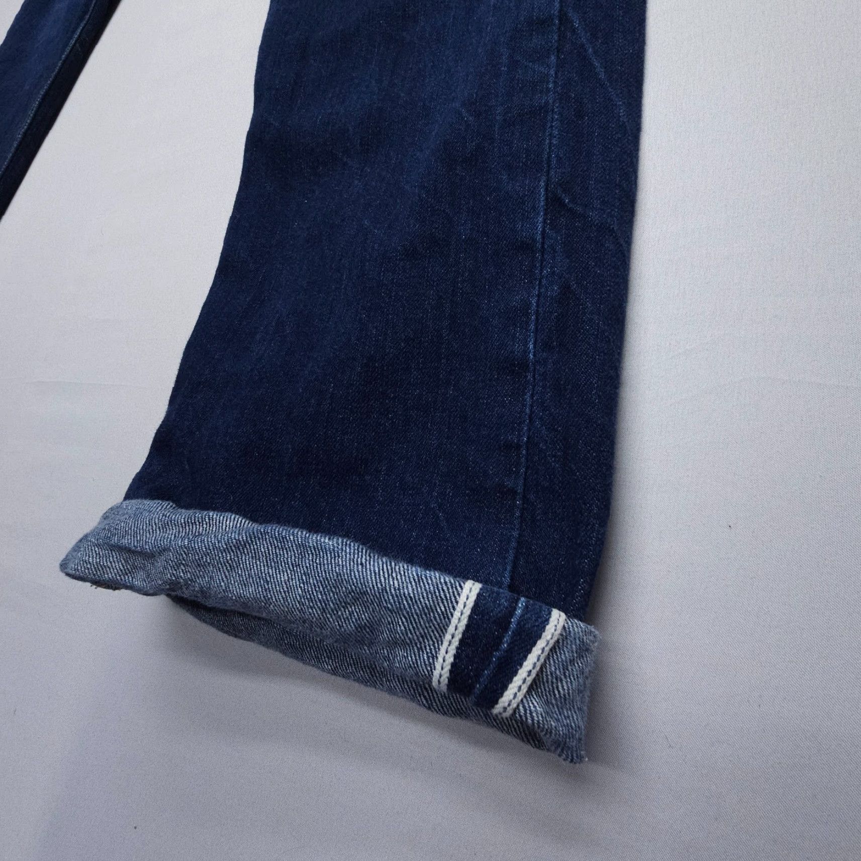 Vintage Asbury Park Jeans Mens 32 x 32 Button Fly Dark Blue 5-Pocket Denim Regular Straight USA 1874 Monte Carlo Selvedge Size US 32 / EU 48 - 3 Thumbnail
