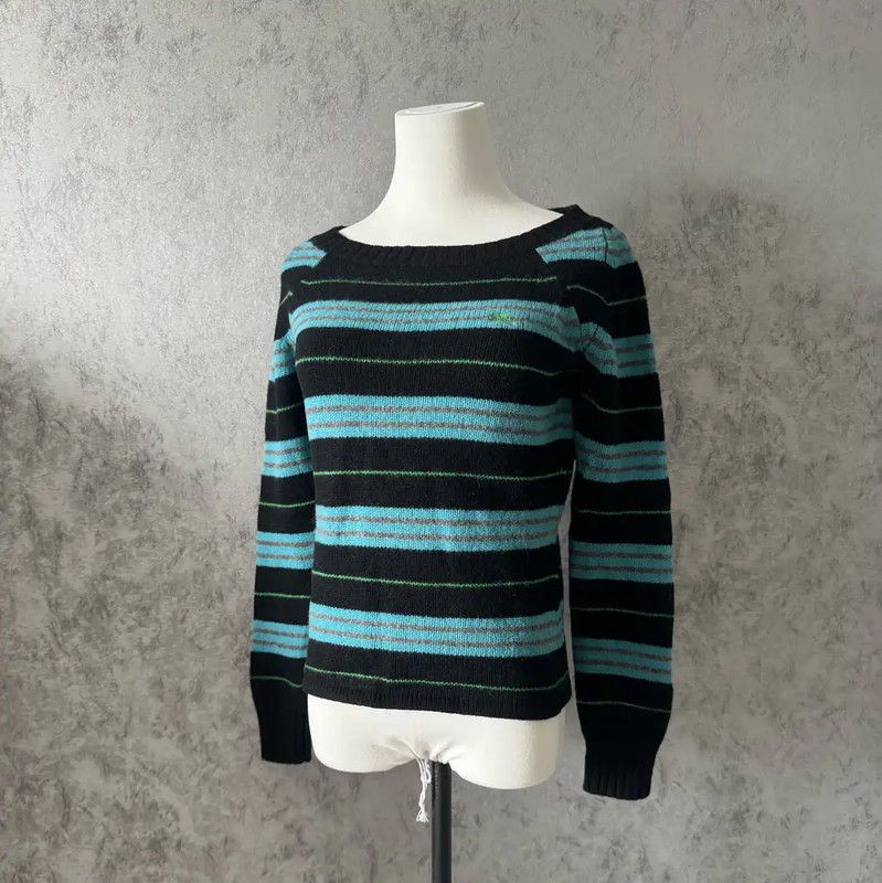 Burberry Burberry Color Block Wool Striped Sweater Size M / US 6-8 / IT 42-44 - 1 Thumbnail