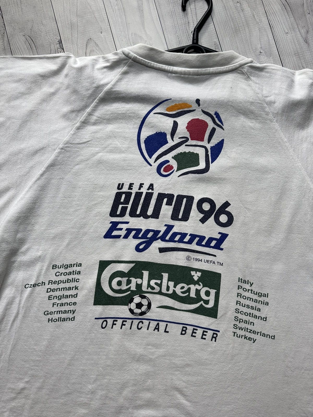 Vintage Vintage England soccer jersey 1996 Euro Cup rare Carlsberg Size US XL / EU 56 / 4 - 5 Thumbnail