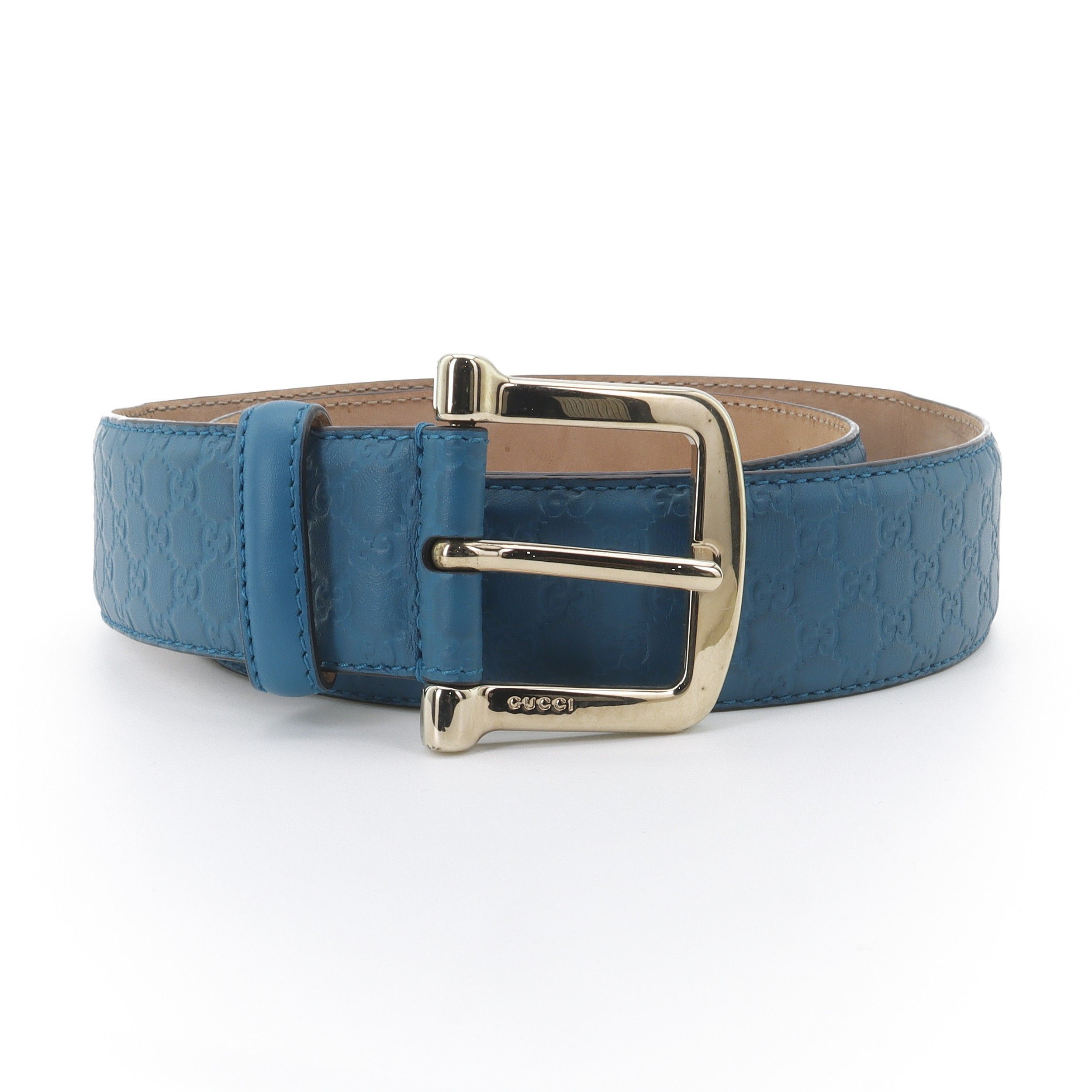 Gucci Gucci Fashion Buckle Belt in Blue-2506 Size ONE SIZE - 2 Thumbnail