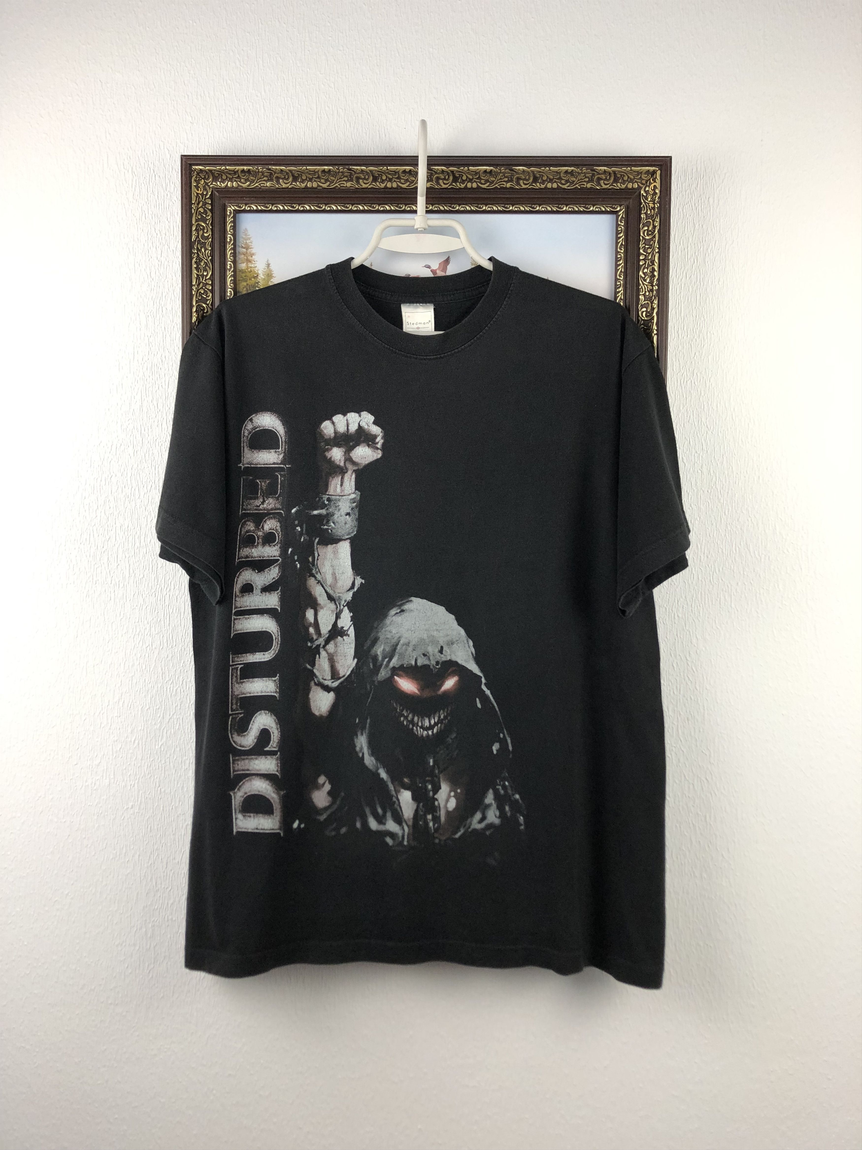Band Tees Vintage Disturbed Band Shirt Metal Rock Black Tee Rare Mens Size US M / EU 48-50 / 2 - 1 Thumbnail