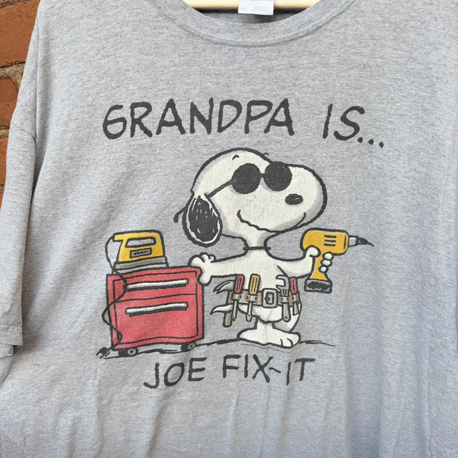 Other vintage snoopy grandpa is joe fix it t shirt 00s XXL Size US XXL / EU 58 / 5 - 3 Thumbnail