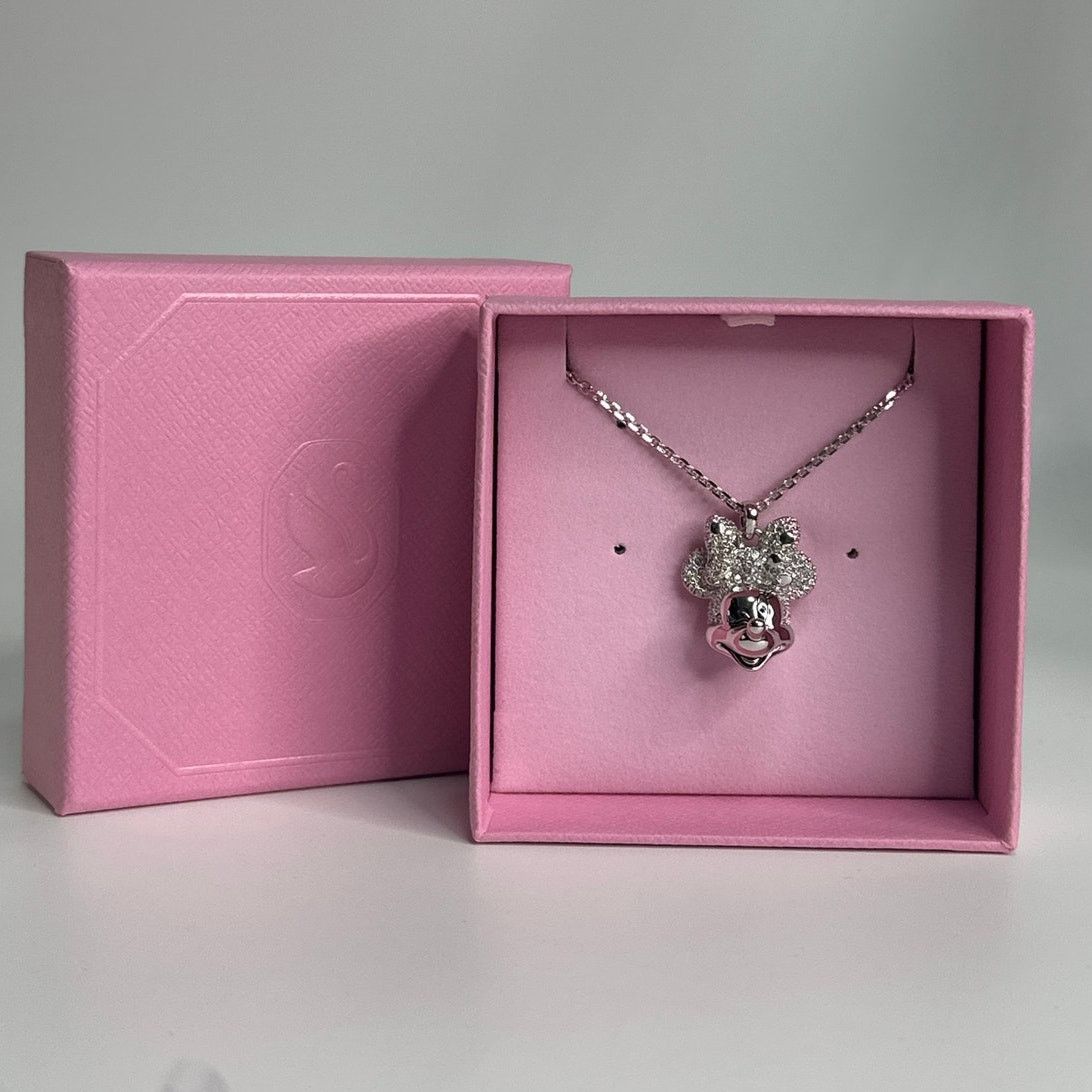 Swarovski Swarovski Disney Minnie Mouse Crystal Pendant Necklace Size ONE SIZE - 10 Thumbnail