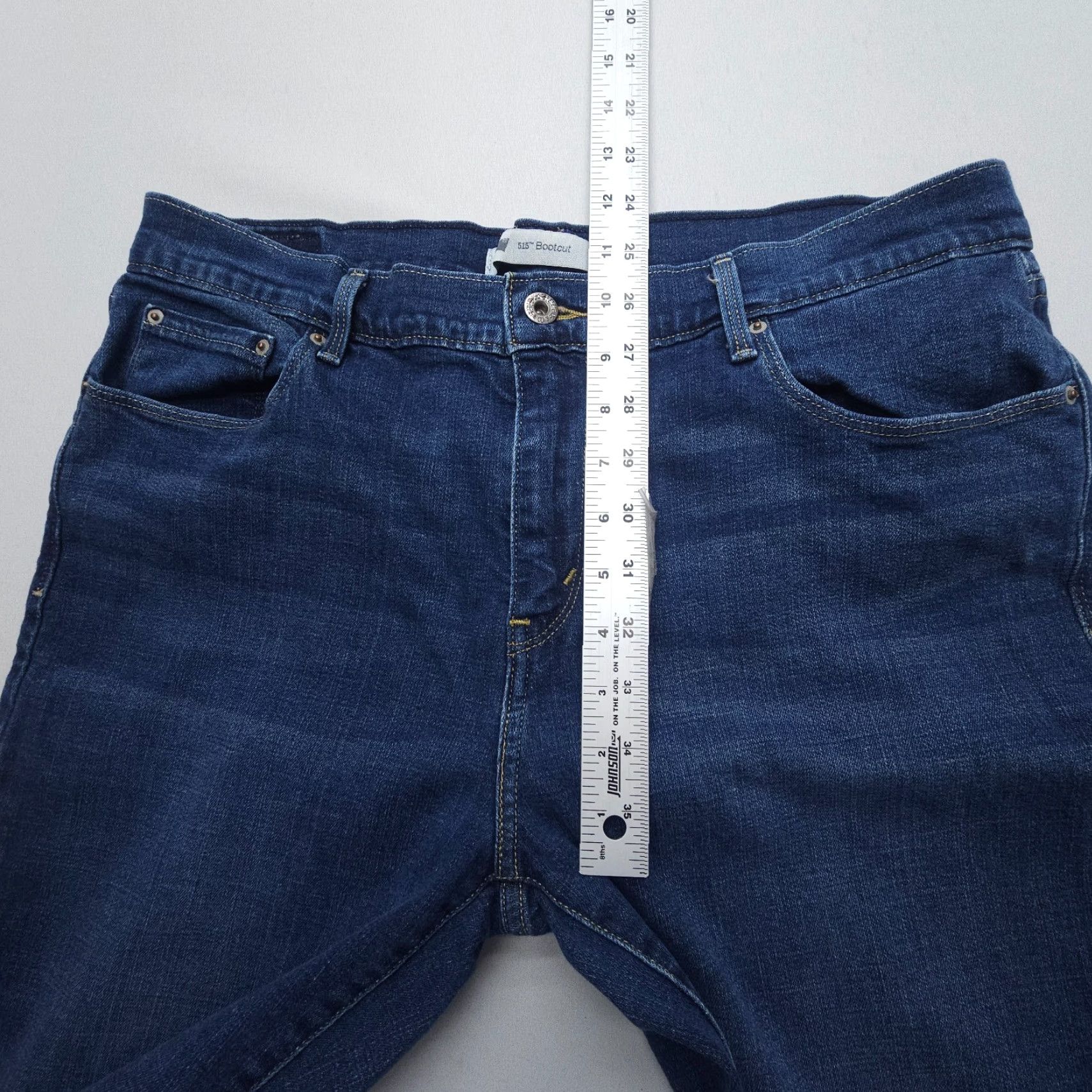Levi's Levi's 515 Bootcut Jeans Womens 14 Dark Wash Blue Stretch Denim Mid Rise Jeans Size 36" / US 14 / IT 50 - 6 Thumbnail