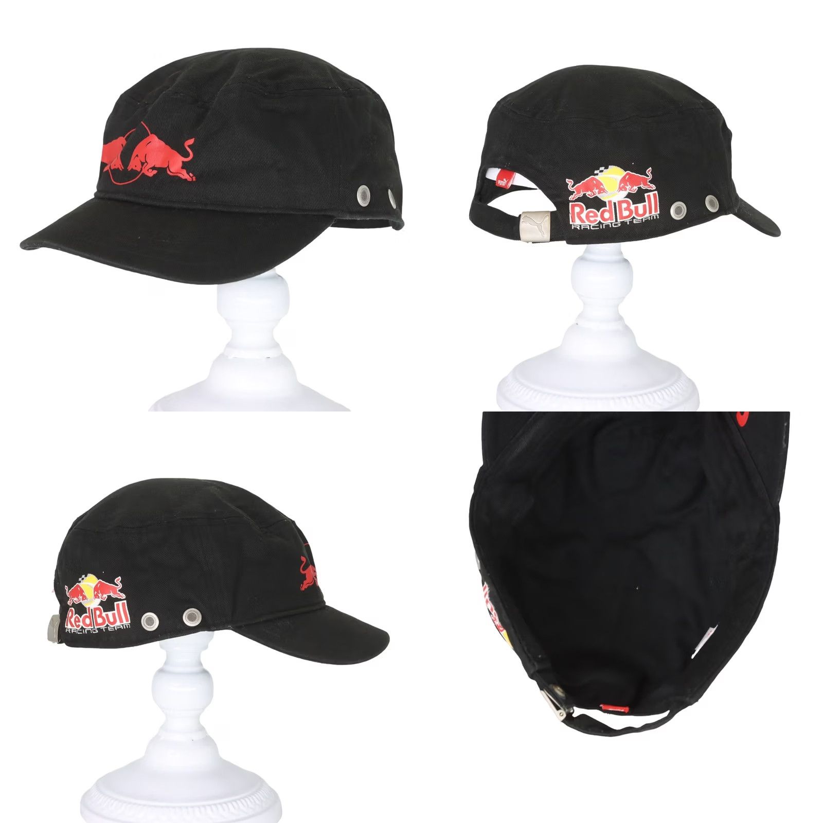 Adidas ADIDAS X RED BULL Army Style Adjustable Black Cap Mens Army Cap Adjustable Size ADIDAS Red Bull Army Hat Mens 90s Theme? Size ONE SIZE - 8 Thumbnail