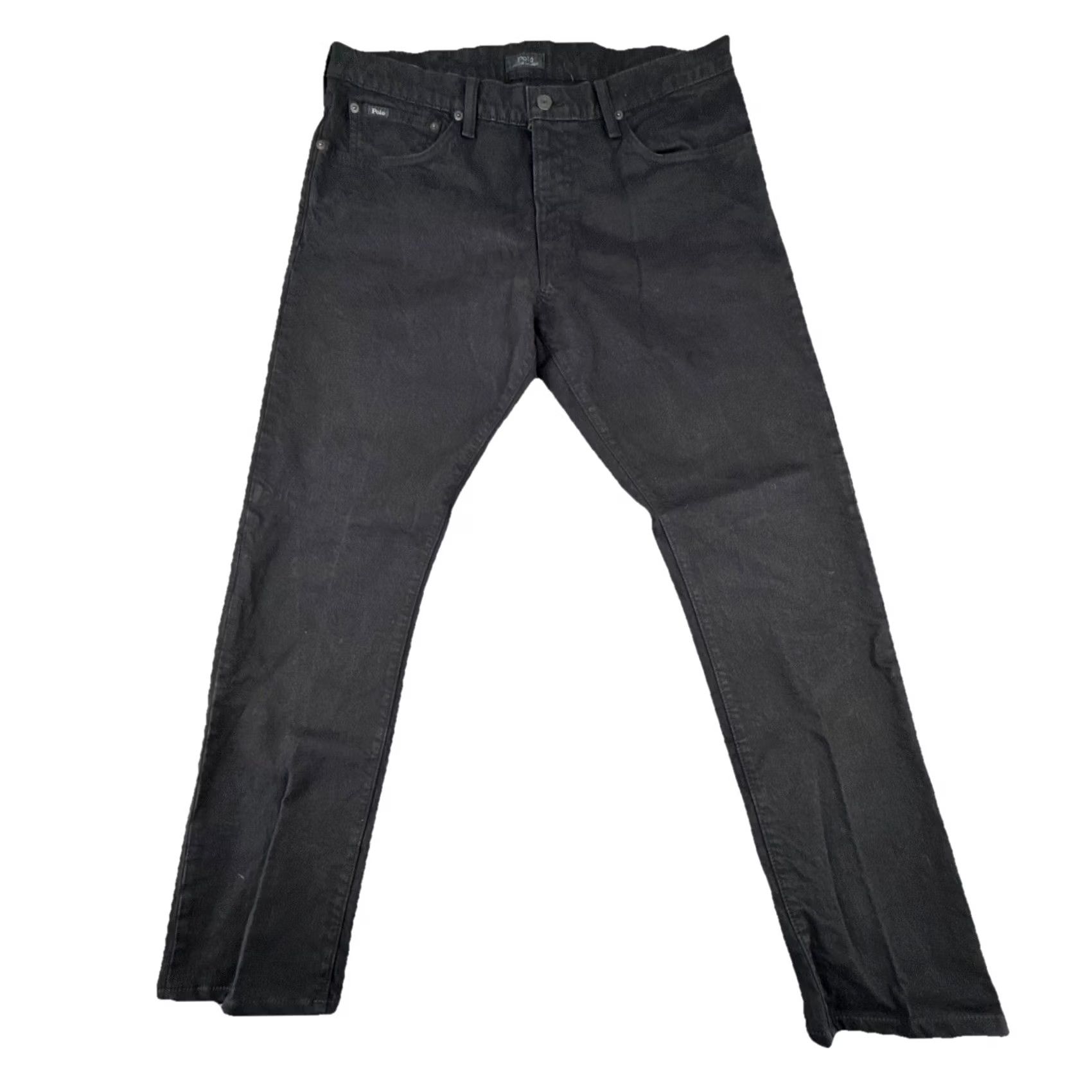 Polo Ralph Lauren Jeans Mens 34x32 Black Straight Leg Five Pocket 