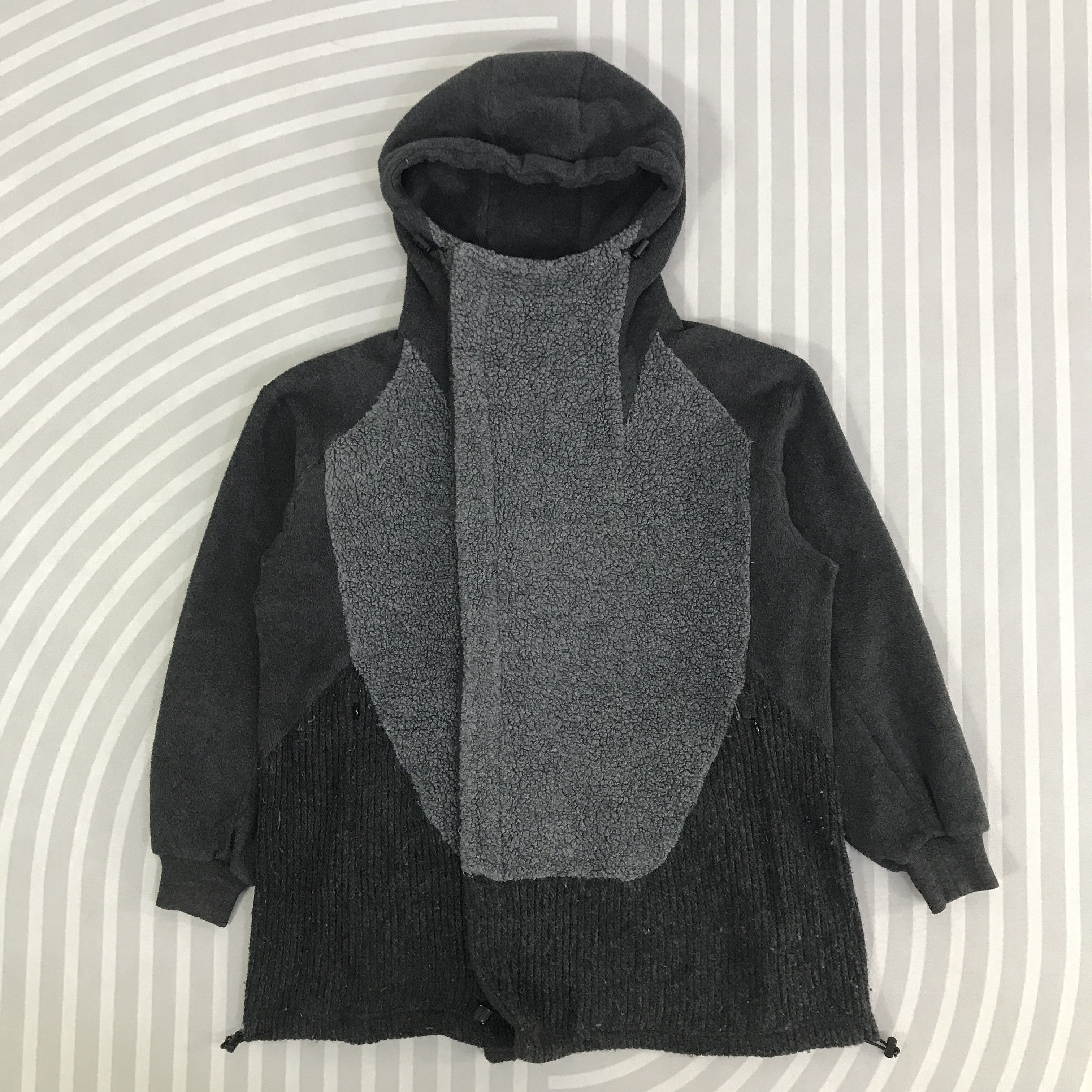 gomme Vintage Gomme fleece sherpa hoodie Jacket K91B4 Size US L / EU 52-54 / 3 - 1 Thumbnail