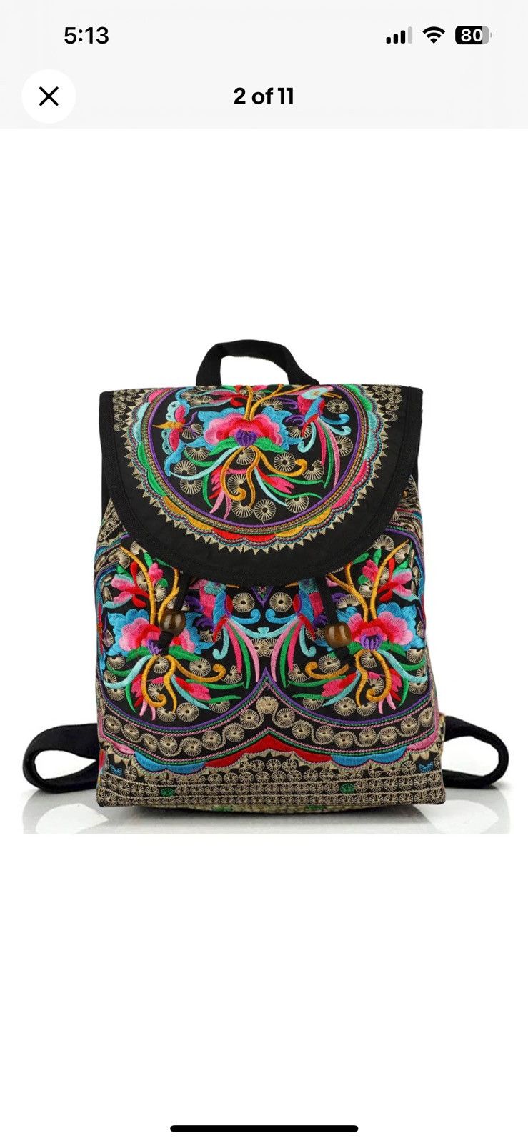Other Women's Handmade Mini Backpack Purse – Adjustable Travel Bag Size ONE SIZE - 1 Thumbnail