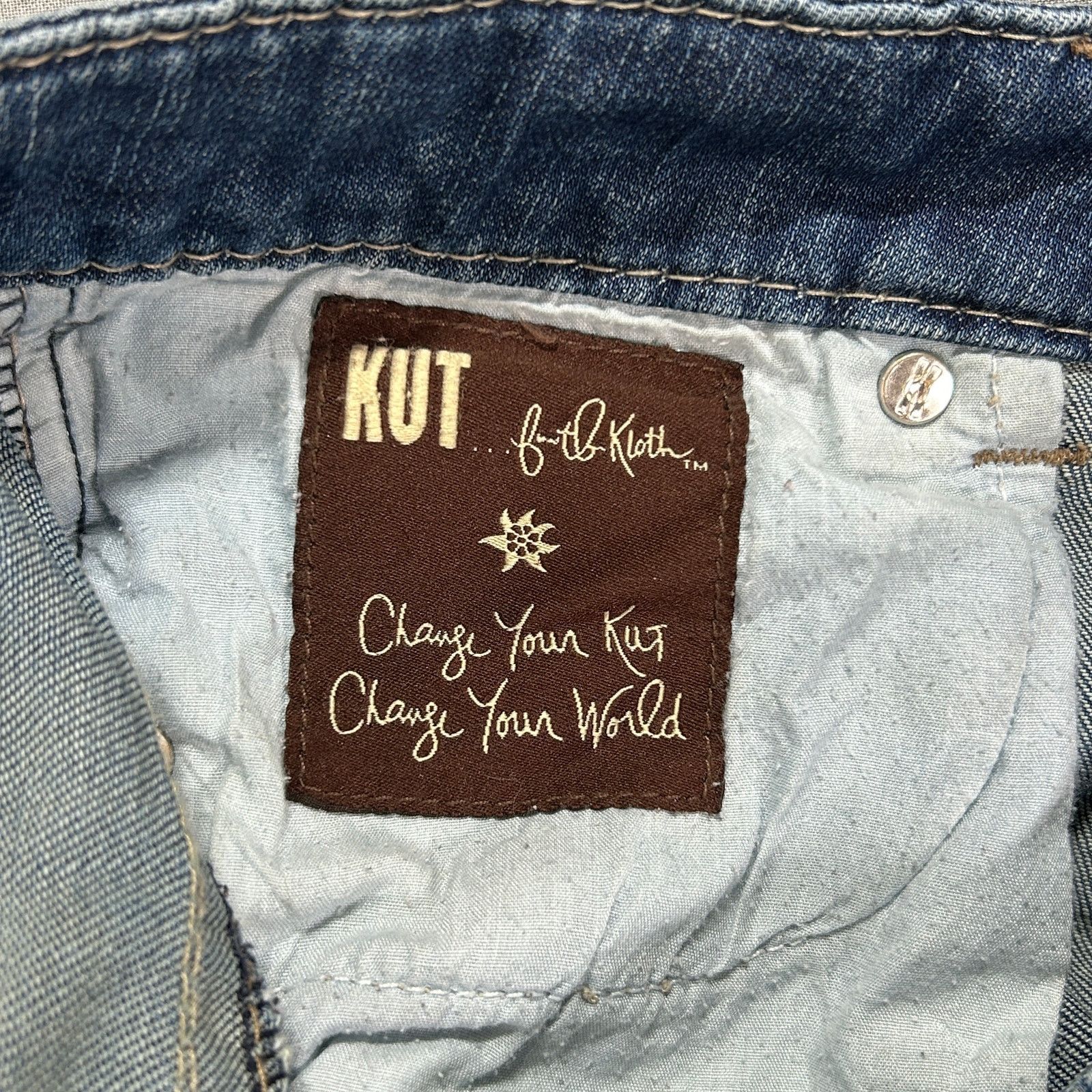 Other Y2K KUT From the Cloth So Low flare jeans distressed wmns 8 Size 30" / US 8 / IT 44 - 9 Thumbnail