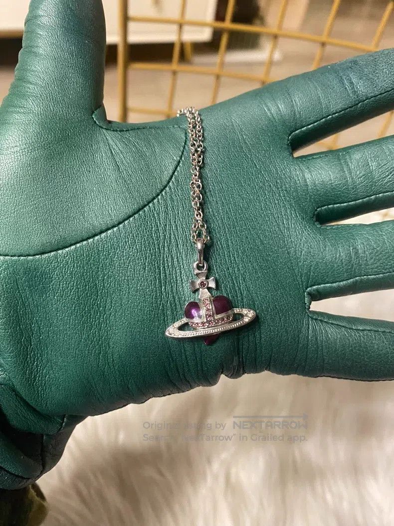 Vivienne Westwood Vivienne Westwood Purple heart necklace Size ONE SIZE - 1 Thumbnail