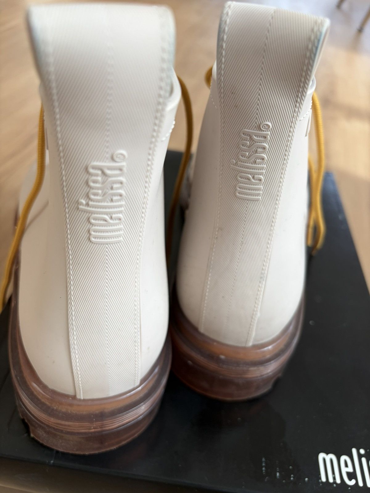 Melissa Worn once beige water resistant boots new Size US 10 / EU 43 - 4 Thumbnail