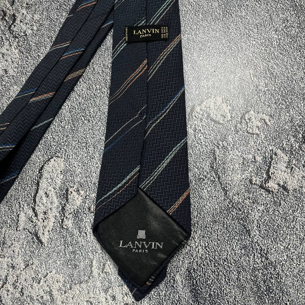 Lanvin Lanvin Paris Men's Floral Bron Tie 100% SILK France Size ONE SIZE - 6 Thumbnail