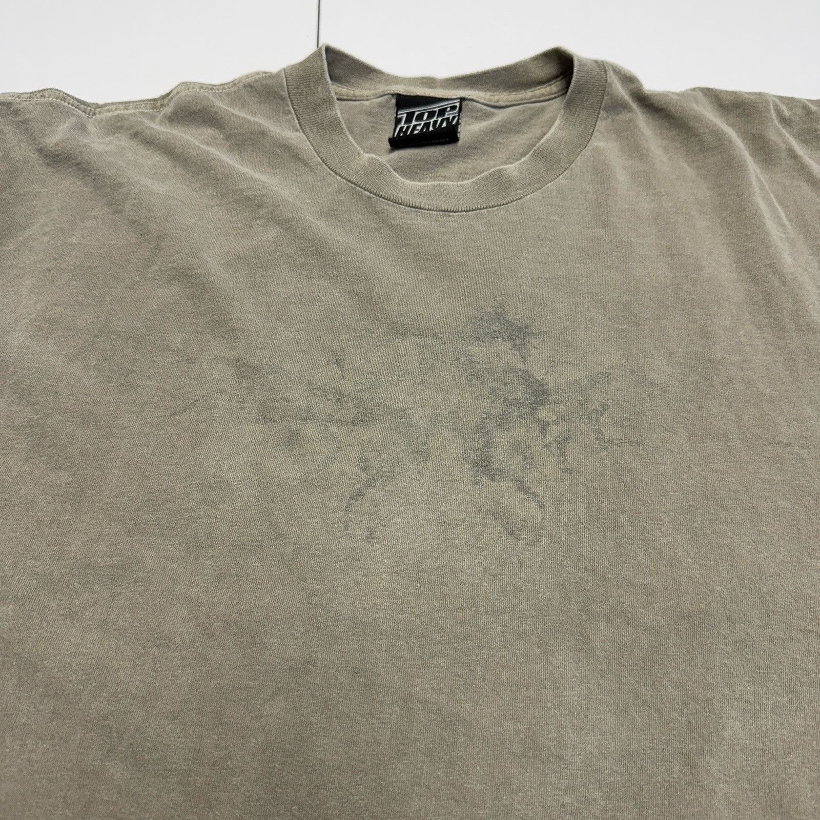 Vintage Vintage Top Heavy T Shirt Mens XL Gray Short Sleeve Y2K Skat Size US XL / EU 56 / 4 - 4 Thumbnail
