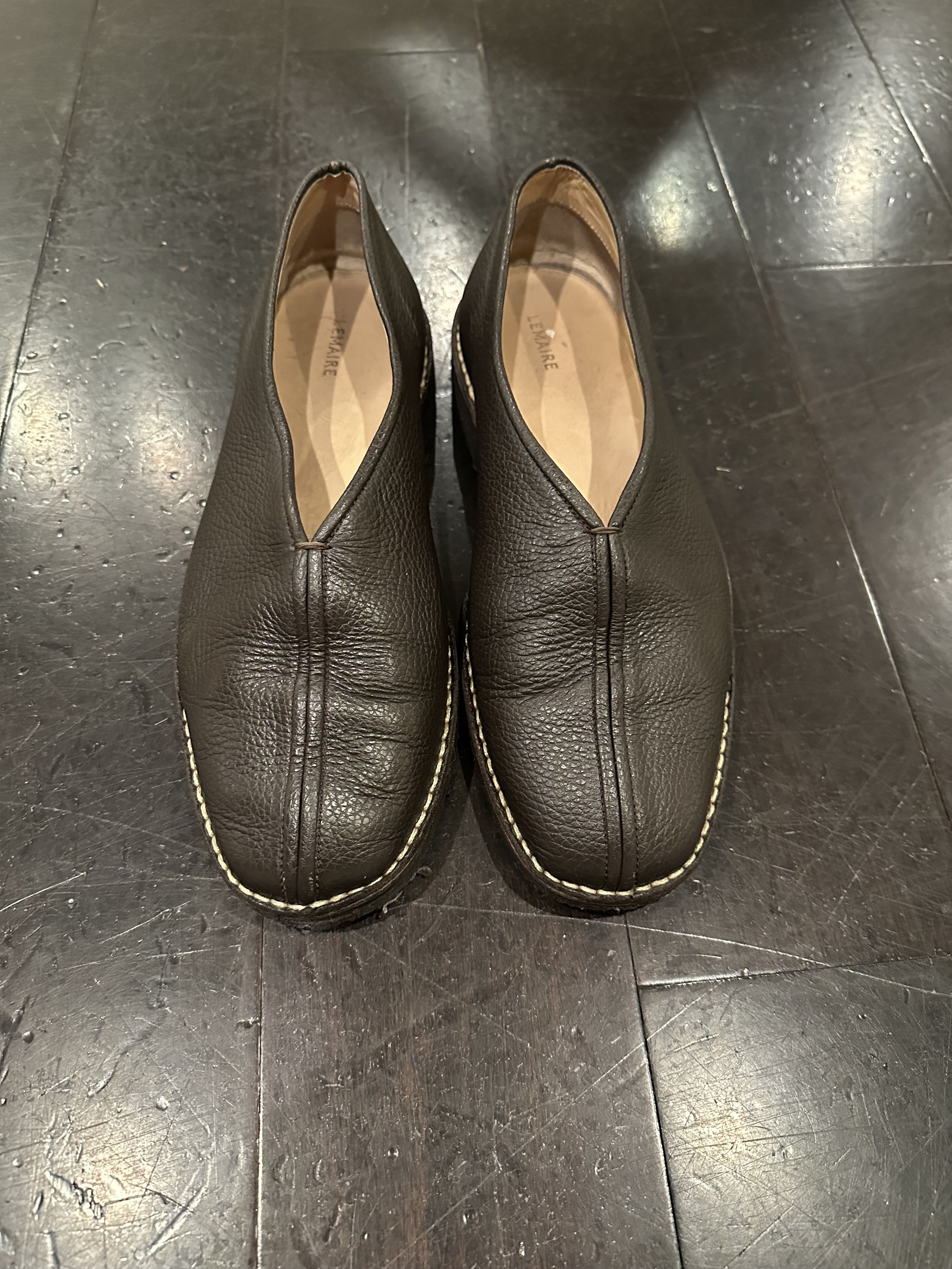 Lemaire Lemaire Chinese / Piped Slippers Black | Grailed