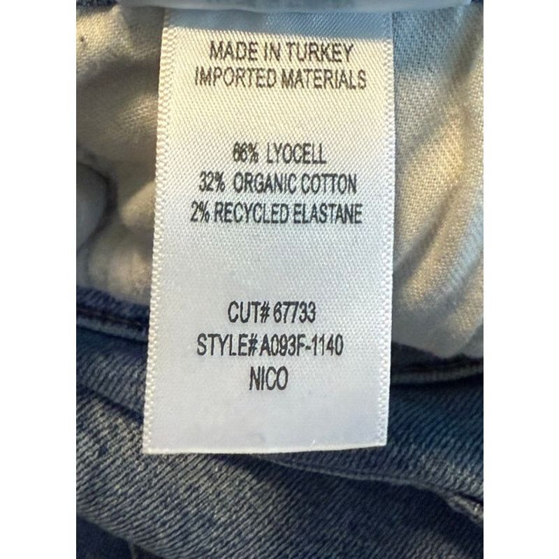 Agolde Agolde Jeans Women 28 Blue Nico Denim High Rise Slim Fit Size 28" / US 6 / IT 42 - 9 Thumbnail