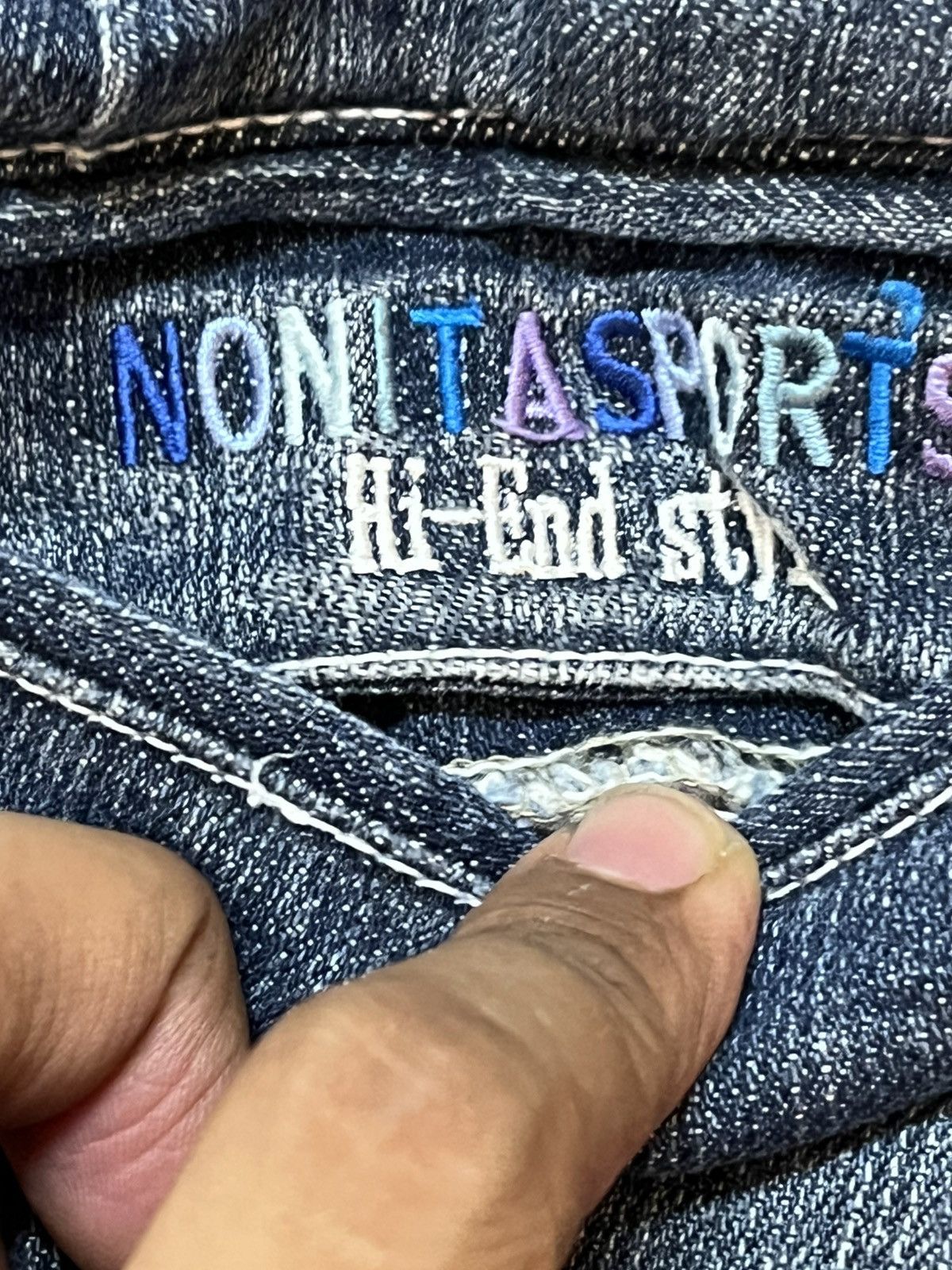 Nonnative Vintage A.Nonita Vetement Pour Homme Baggy Denim Size US 31 - 12 Thumbnail