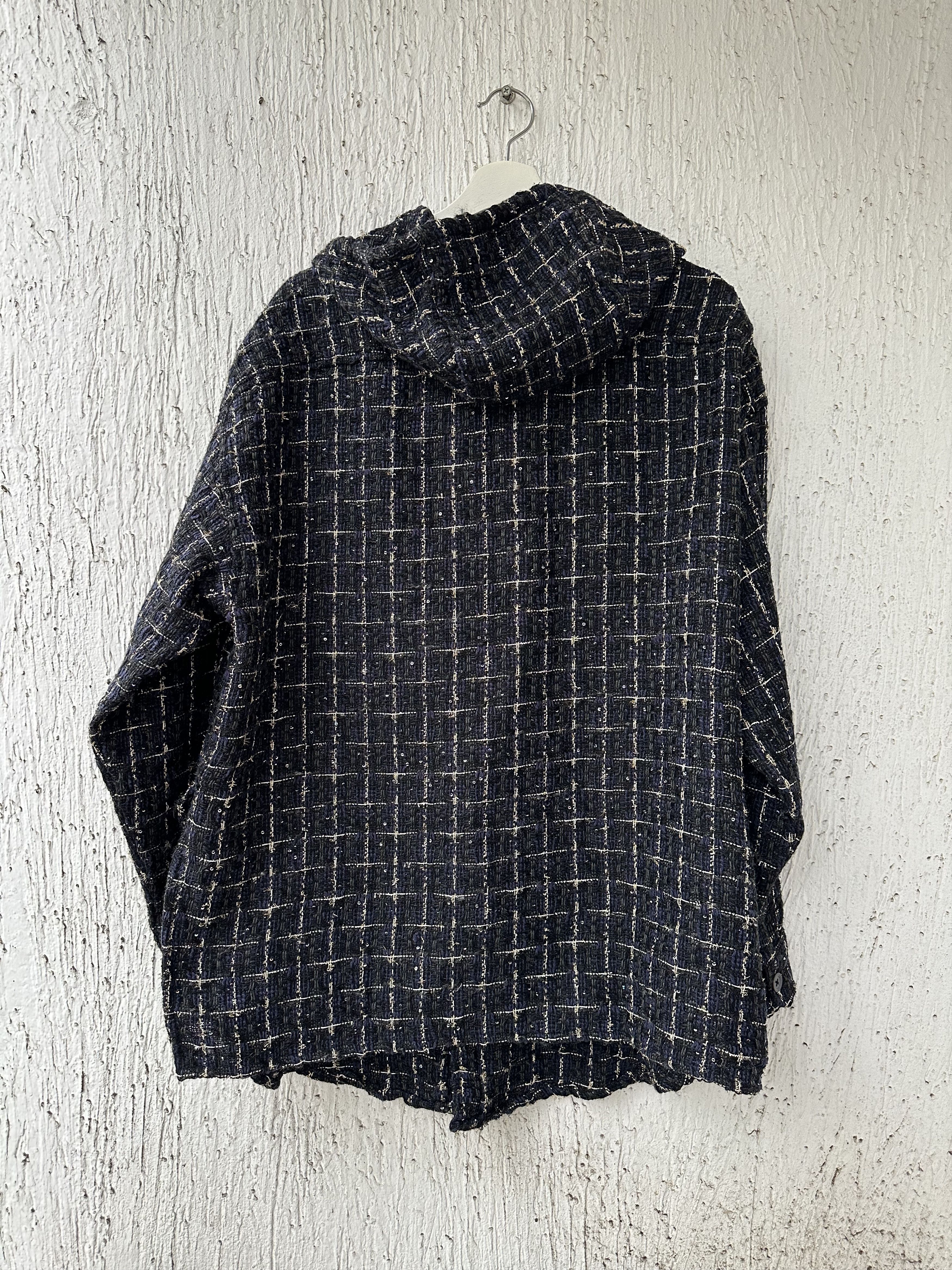 Faith Connexion tweed oversized hooded shirt Size US S / EU 44-46 / 1 - 4 Thumbnail
