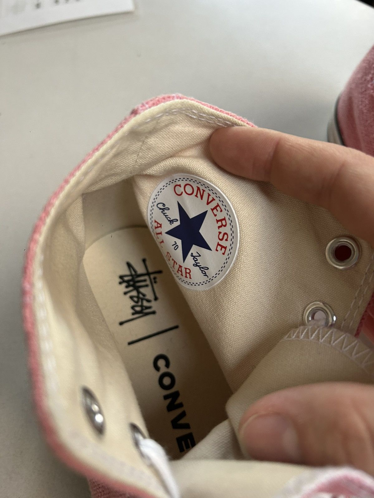 Converse × Stussy converse x stussy chuck 70 high surfman pink/black Size US 10.5 / EU 43-44 - 7 Thumbnail