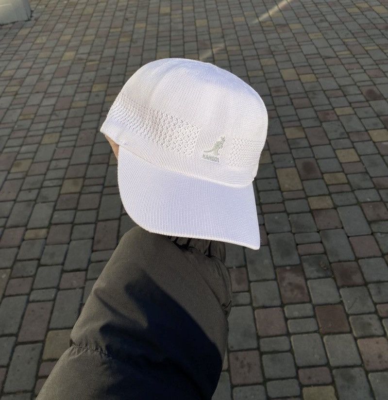 Kangol Kangol Vintage White Summer Tropic Ventair Baseball Spacecap Size ONE SIZE - 2 Thumbnail