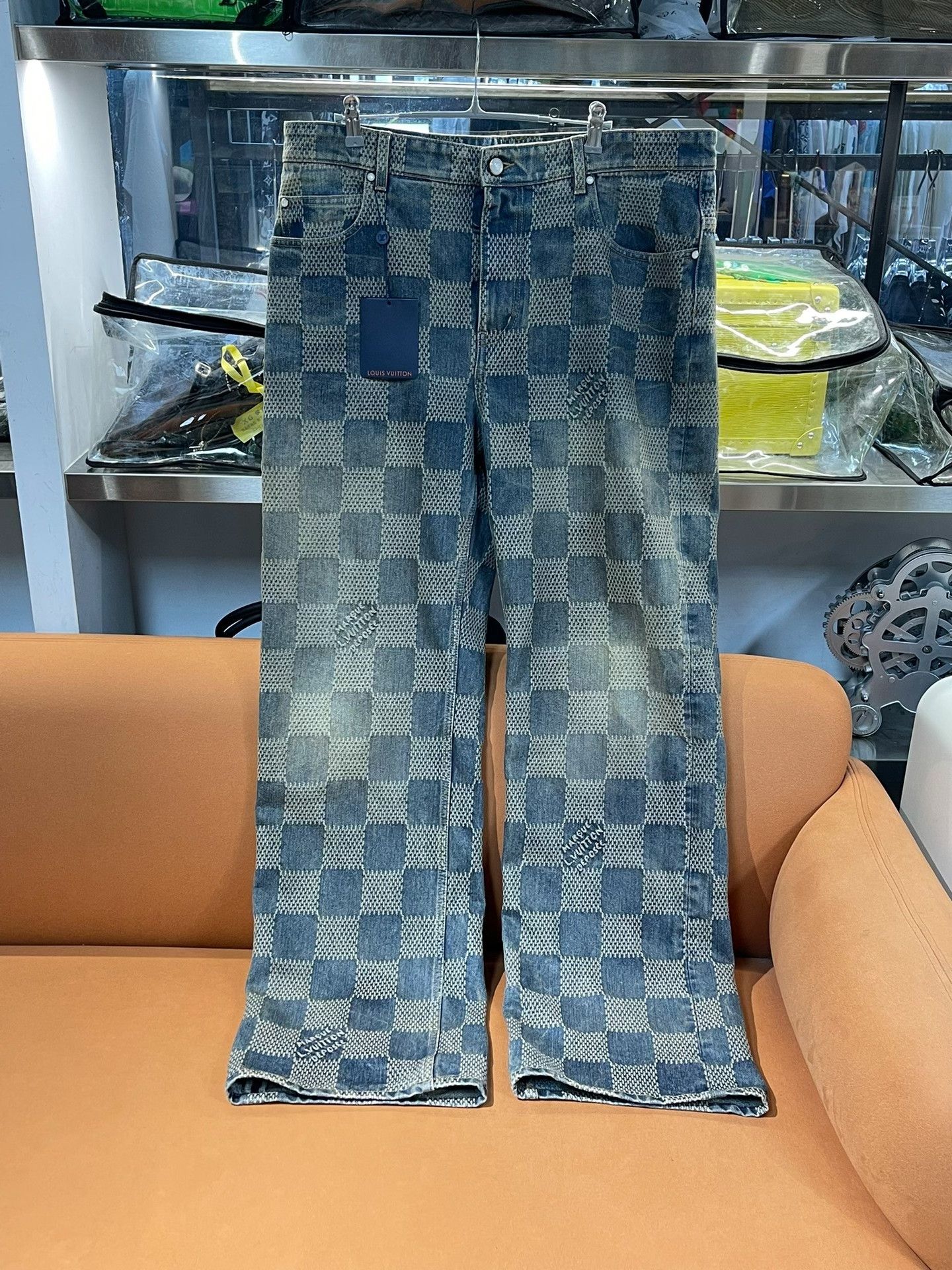 Louis Vuitton Louis Vuitton FW24 Logo Jacquard Straight Jeans Size US 34 / EU 50 - 1 Thumbnail