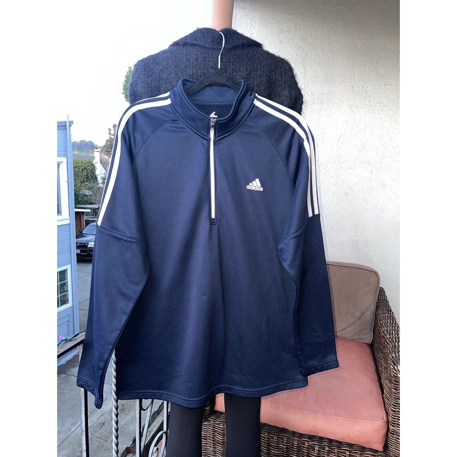 Adidas Adidas Golf Mens Large Pullover French Terry 1/4 Zip Crew Size US XL / EU 56 / 4 - 1 Thumbnail
