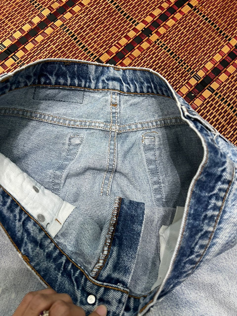 Levi's × Vintage Vintage Levis 505 Acid Wash Distressed Size US 33 - 11 Thumbnail