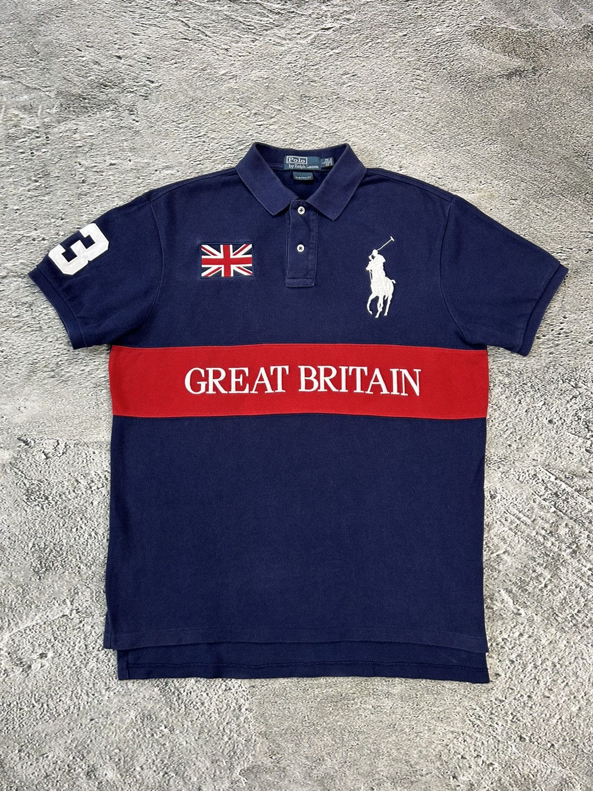 Ralph Lauren Chief Keef Polo Ralph Lauren Great Britain vintage red navy Size US L / EU 52-54 / 3 - 1 Thumbnail