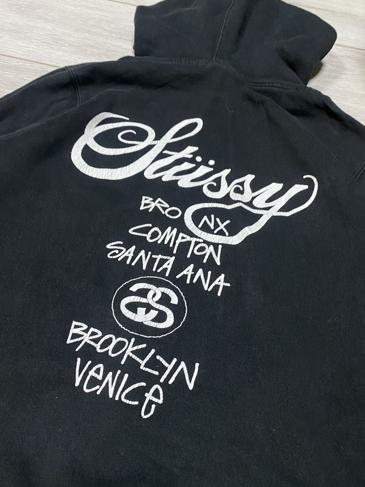 Stussy Stussy big logo vintage faded hoodie Size US M / EU 48-50 / 2 - 5 Thumbnail