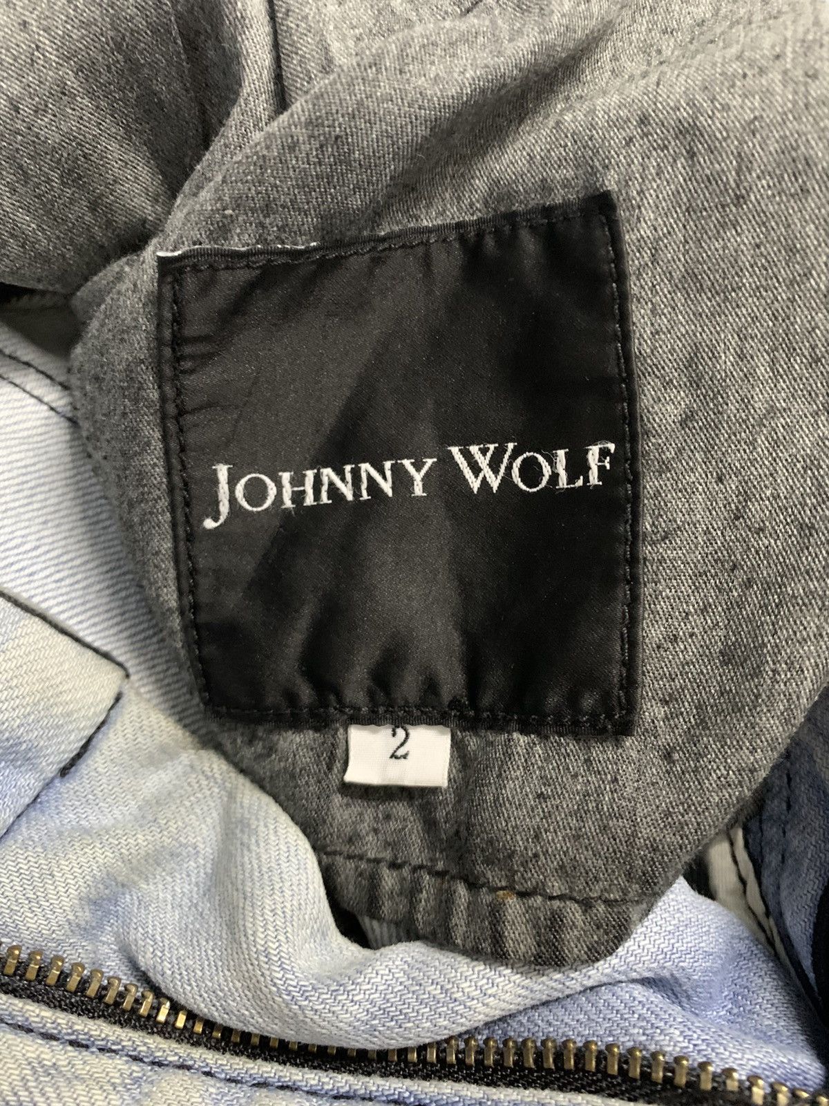 14th Addiction × Japanese Brand × Seditionaries ‼️RARE‼️Japanese Brand Johny Wolf Thrashed Mud Wash Punk Jeans Size US 31 - 15 Thumbnail