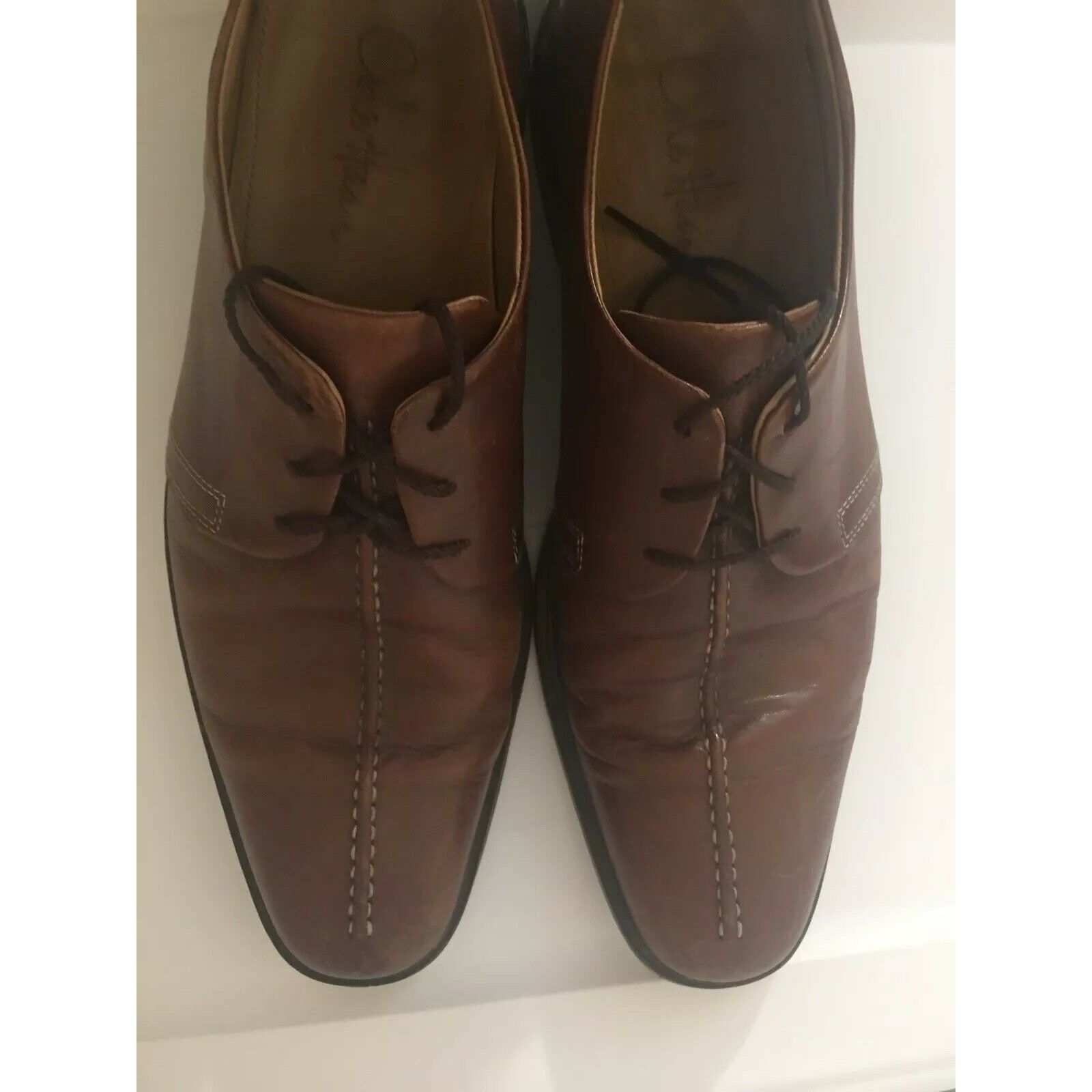 Cole Haan COLE HAAN Beckett Center Seam Cognac Lace Up Mens Dress Shoe Size US 10 / EU 43 - 6 Thumbnail