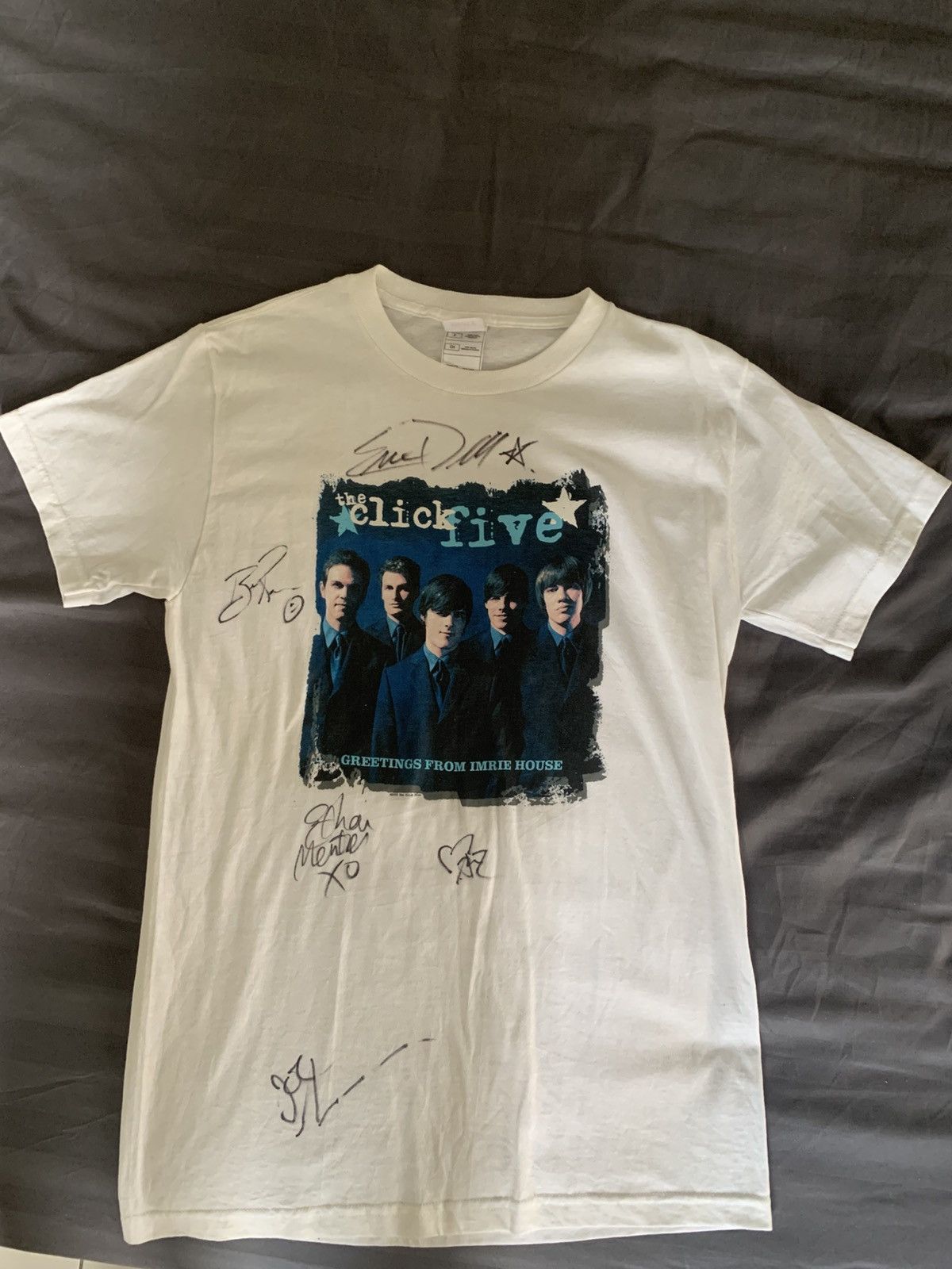 Band Tees The Click Five Signed 2005s Vintage Band Tees Size US S / EU 44-46 / 1 - 1 Thumbnail