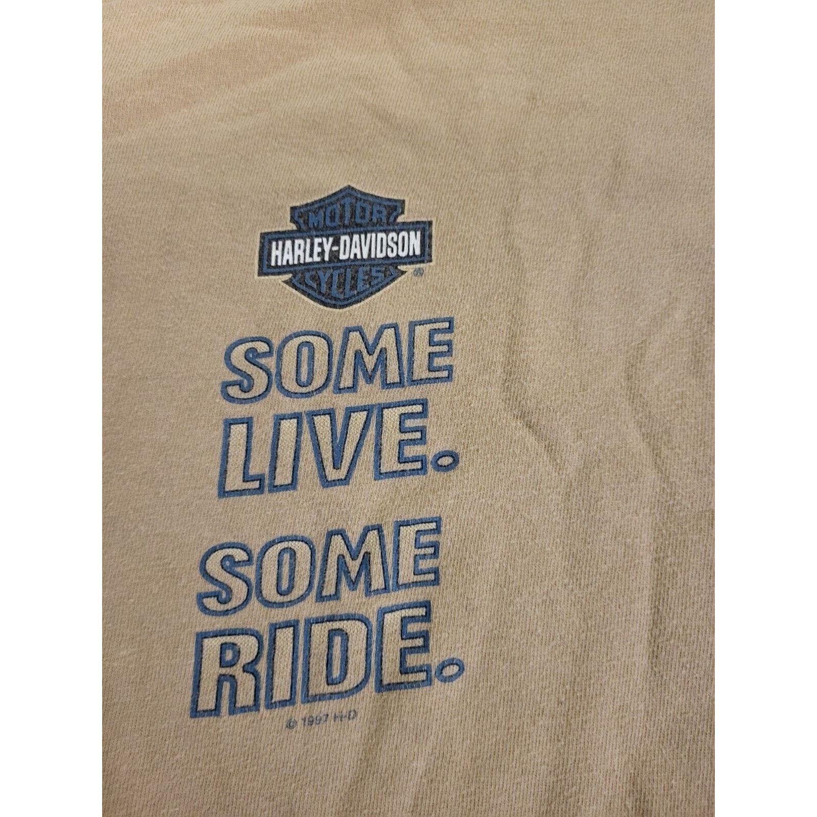 Harley Davidson Harley Davidson Some Live To Ride Mens Size M Short Sleeve Size US L / EU 52-54 / 3 - 2 Thumbnail