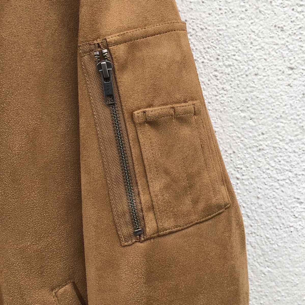 Denime DENIME Men’s Suede Ma-1 Bomber Jacket Size US M / EU 48-50 / 2 - 7 Thumbnail