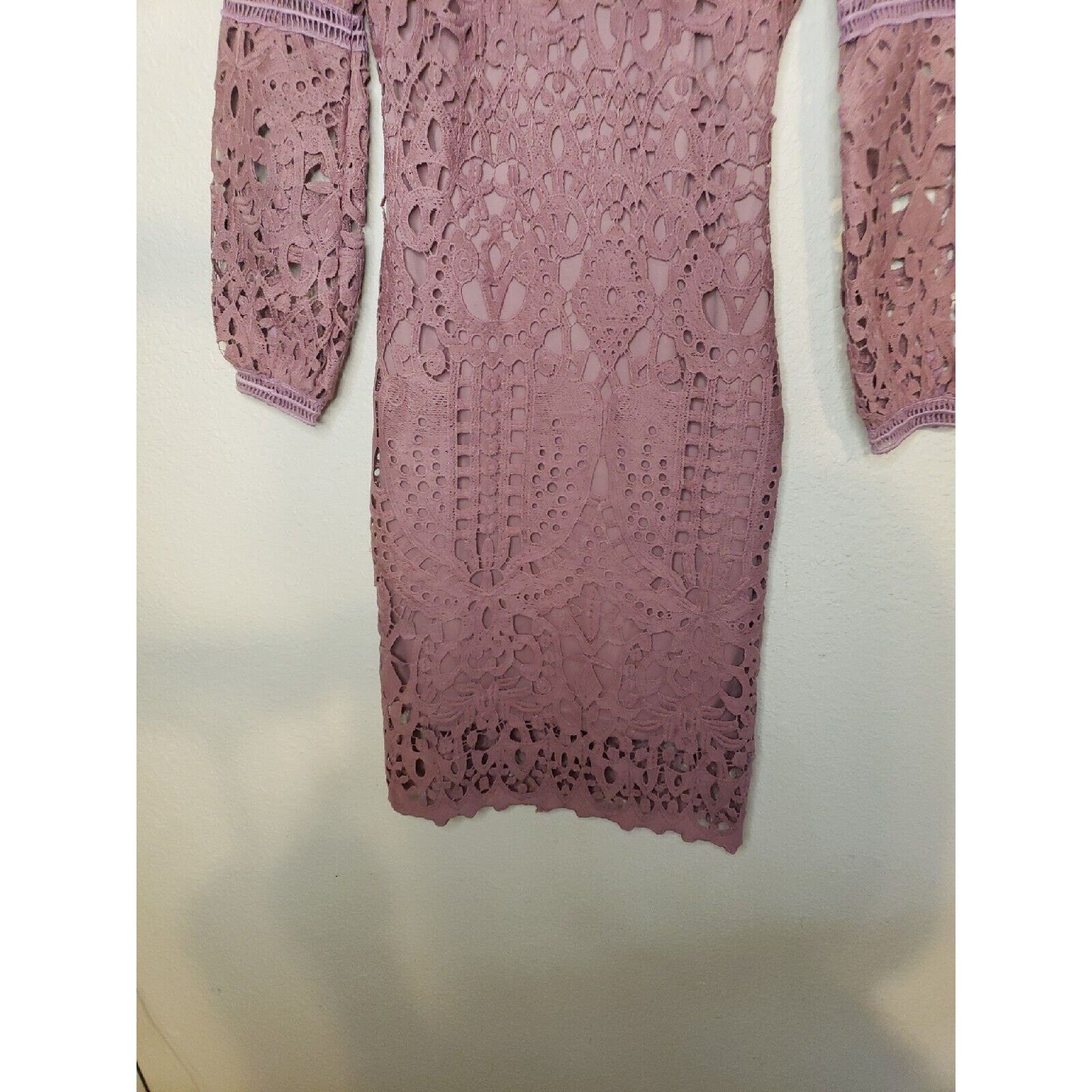 Other Womens SMALL Jessakae Crochet Lace Mesh Short Sleeve Dress Size S / US 4 / IT 40 - 6 Thumbnail