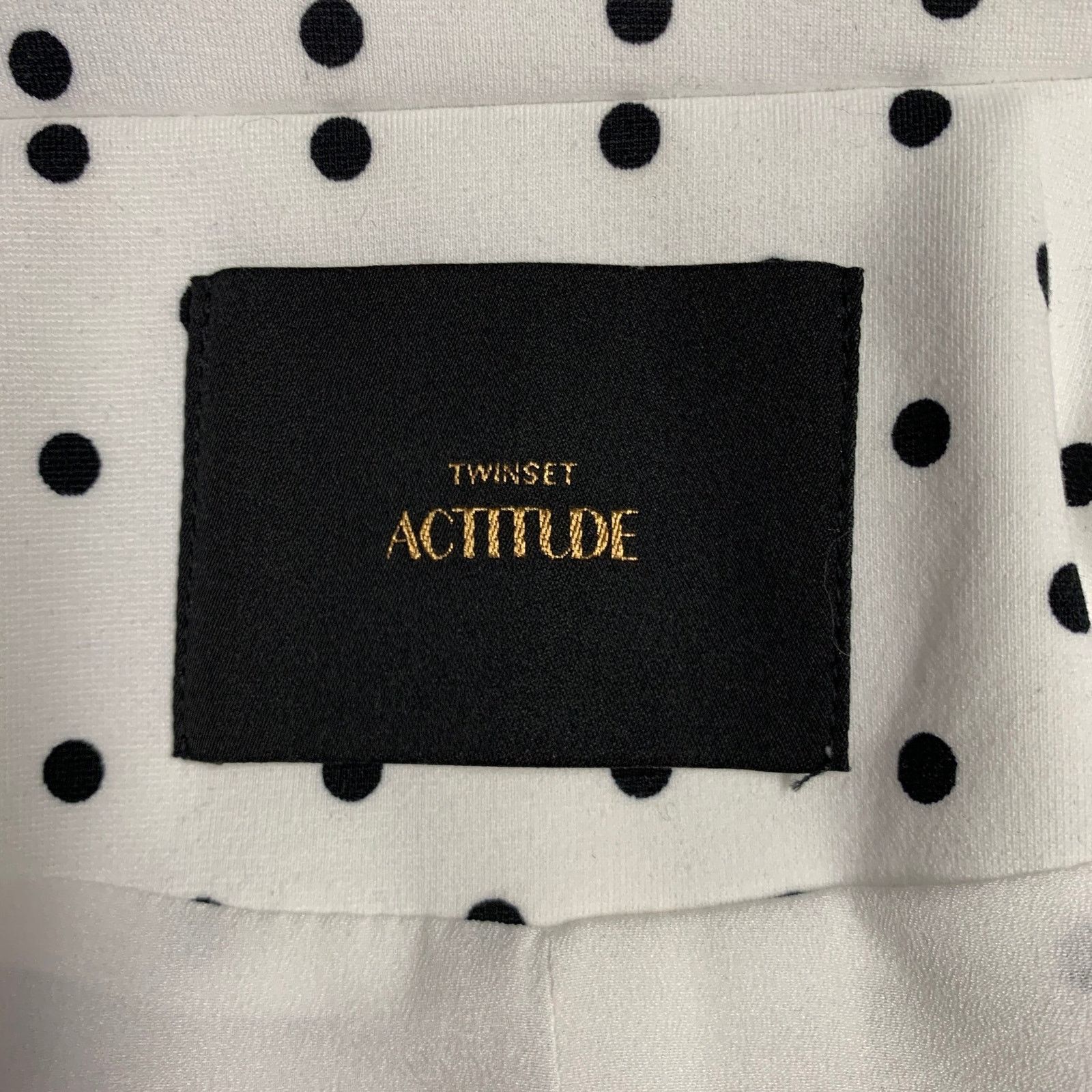 Other TWINSET ACTITUDE Size S White Black Polyester Blend Blazer Size S / US 4 / IT 40 - 6 Thumbnail