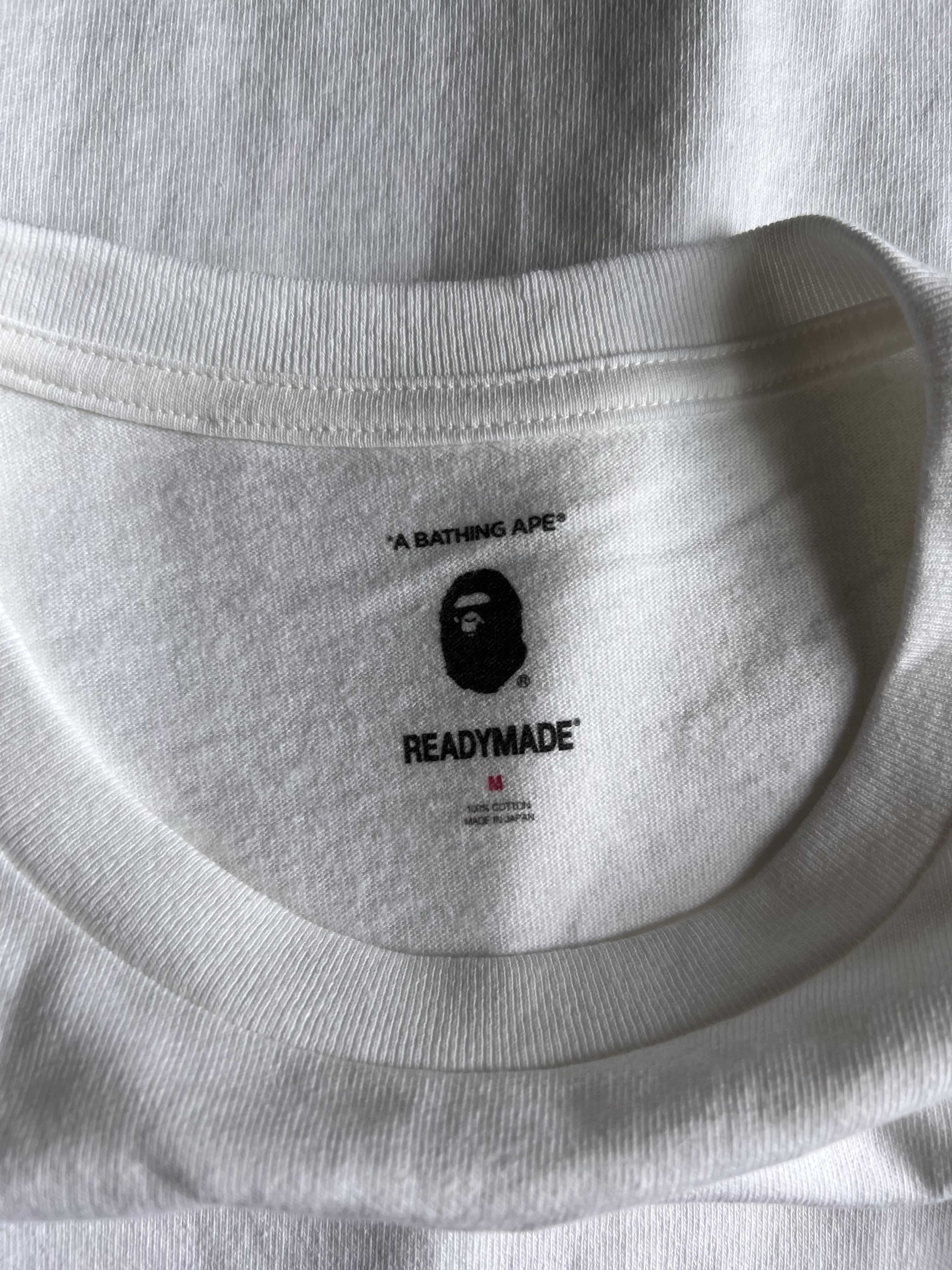 Bape × READYMADE Readymade Bape Camo Logo Tee in Pink White Size US M / EU 48-50 / 2 - 6 Thumbnail