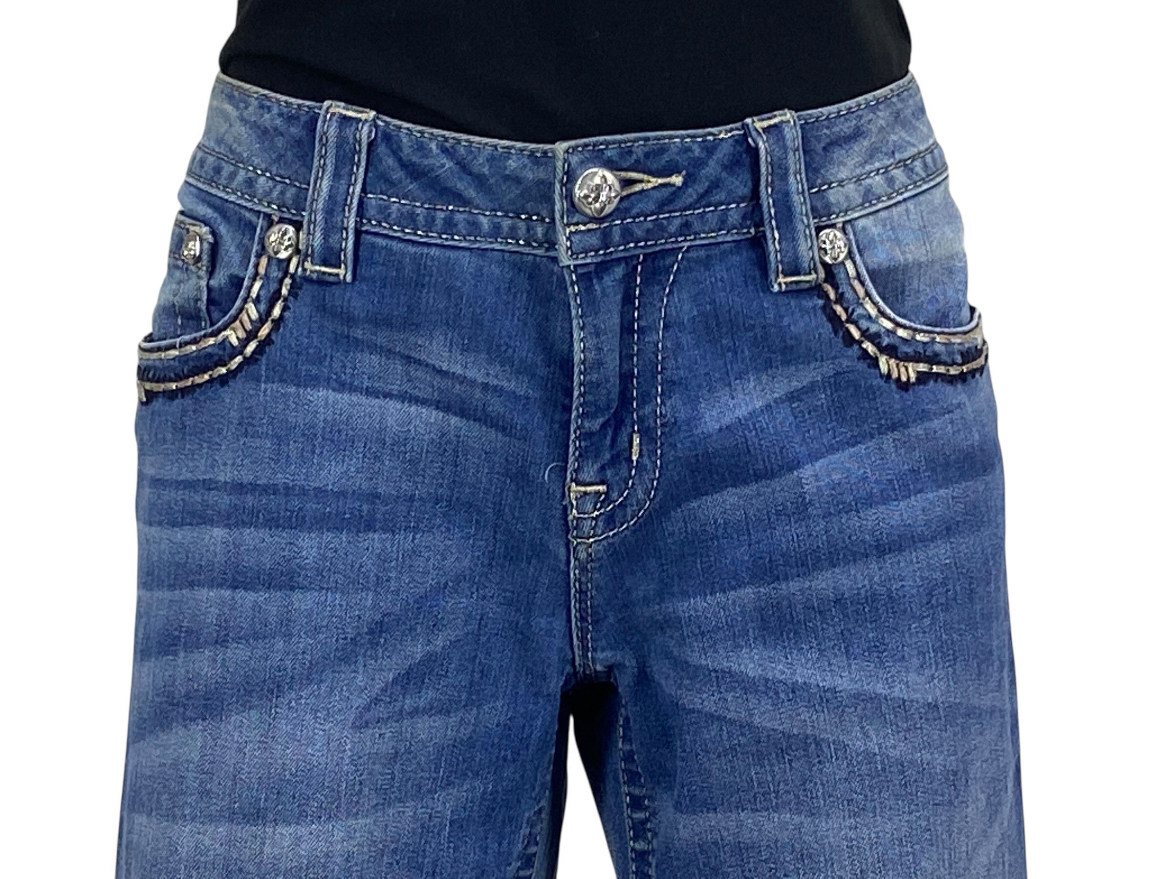 Miss Me Miss Me Flare Jeans Boyfriend Denim Jeans Size 30" / US 8 / IT 44 - 3 Thumbnail