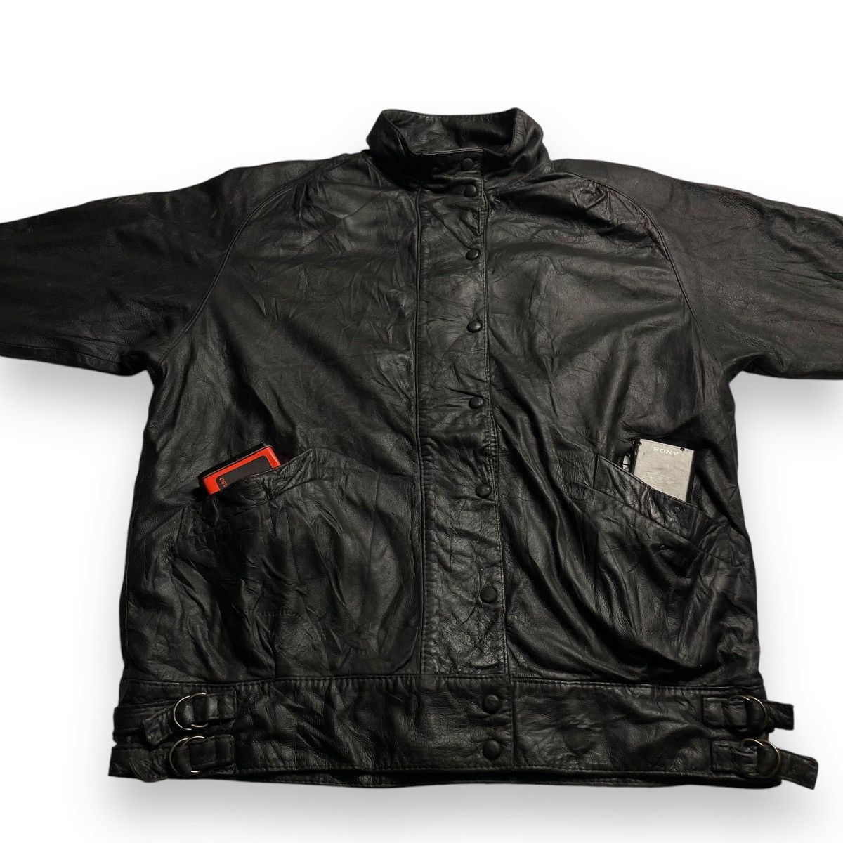 Genuine Leather VINTAGE HIDE SHOP MADE IN NEW ZEALAND LEATHER JACKET Size US L / EU 52-54 / 3 - 5 Thumbnail
