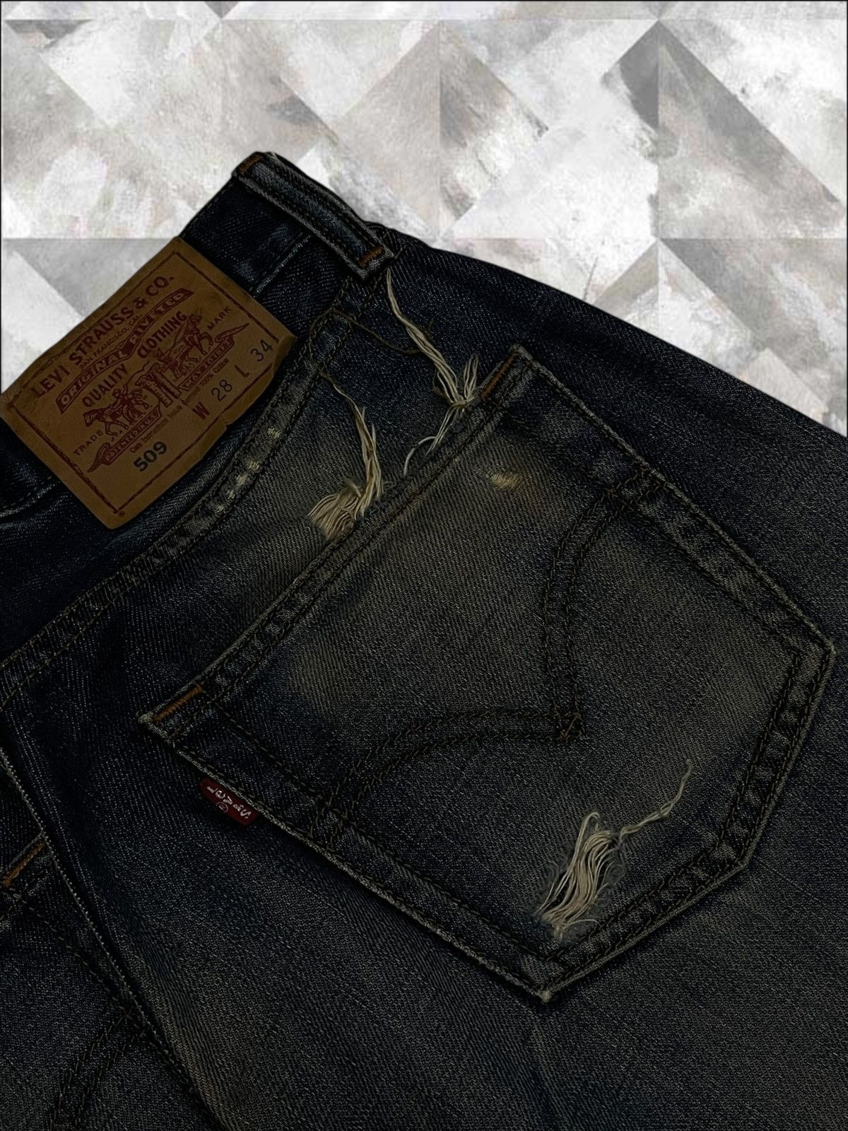 Levi's Vintage Clothing Vintage 1990s Og Designer Levis 509 Distressed Denim Size US 27 - 15 Thumbnail